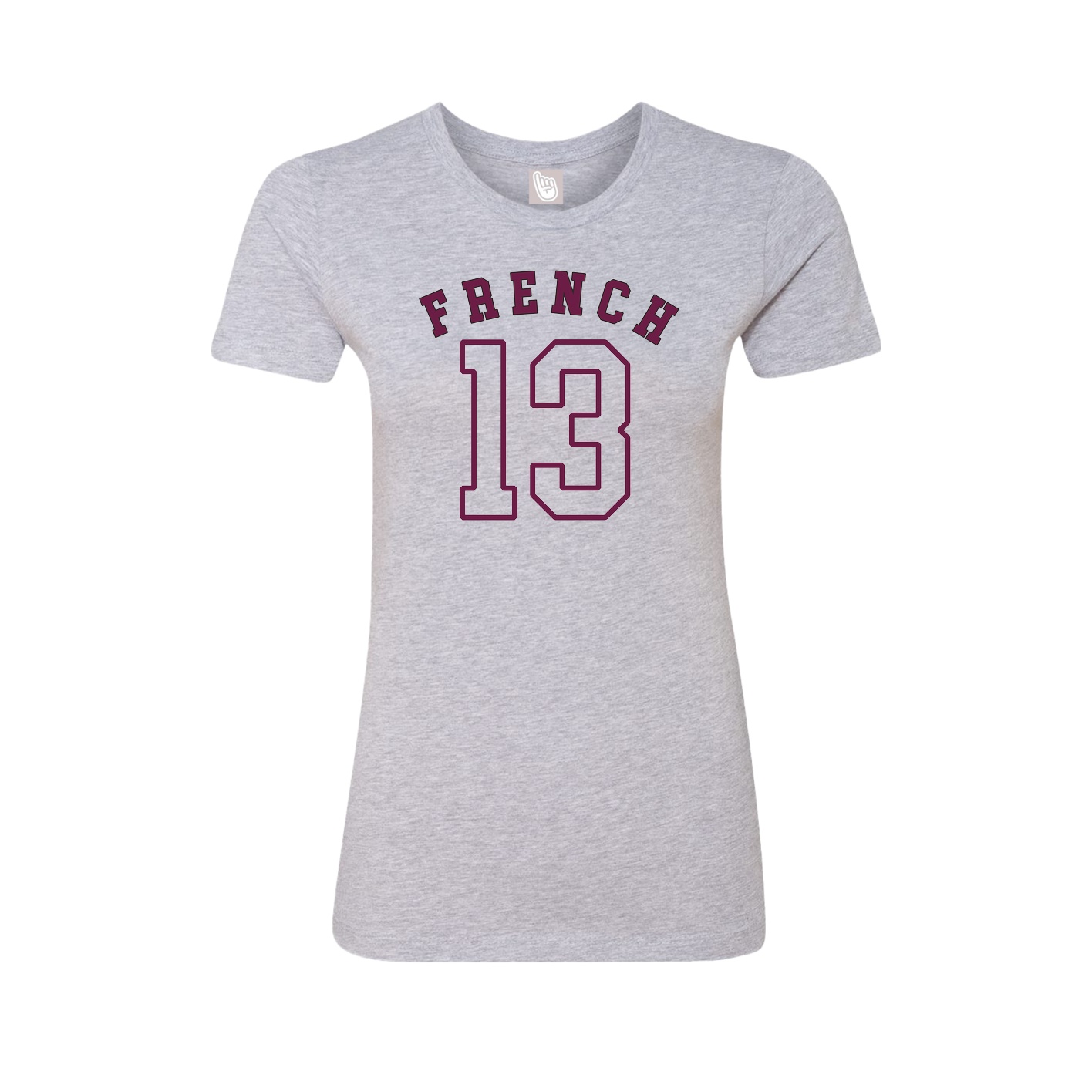 Fitted Women's Tee — Shirsey Arch in Grey