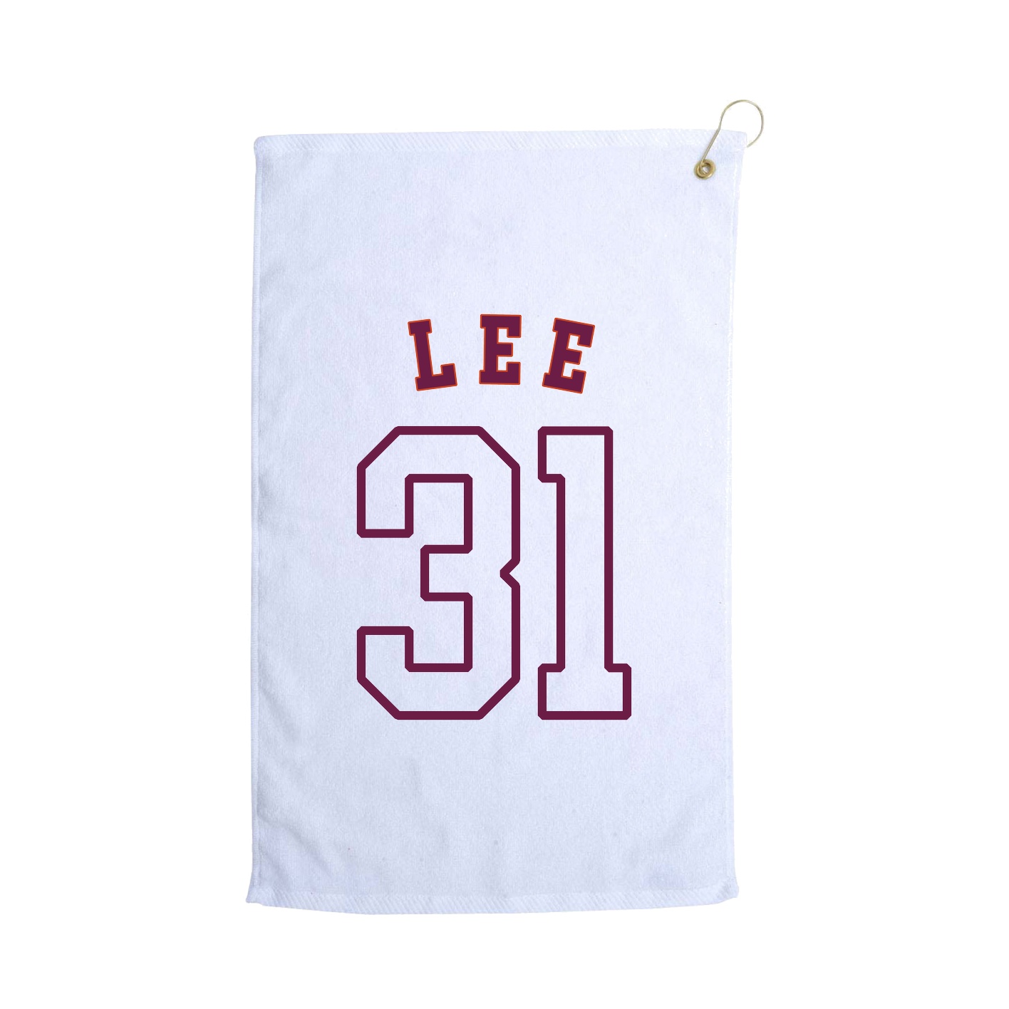 Golf Towel — Shirsey Arch in White