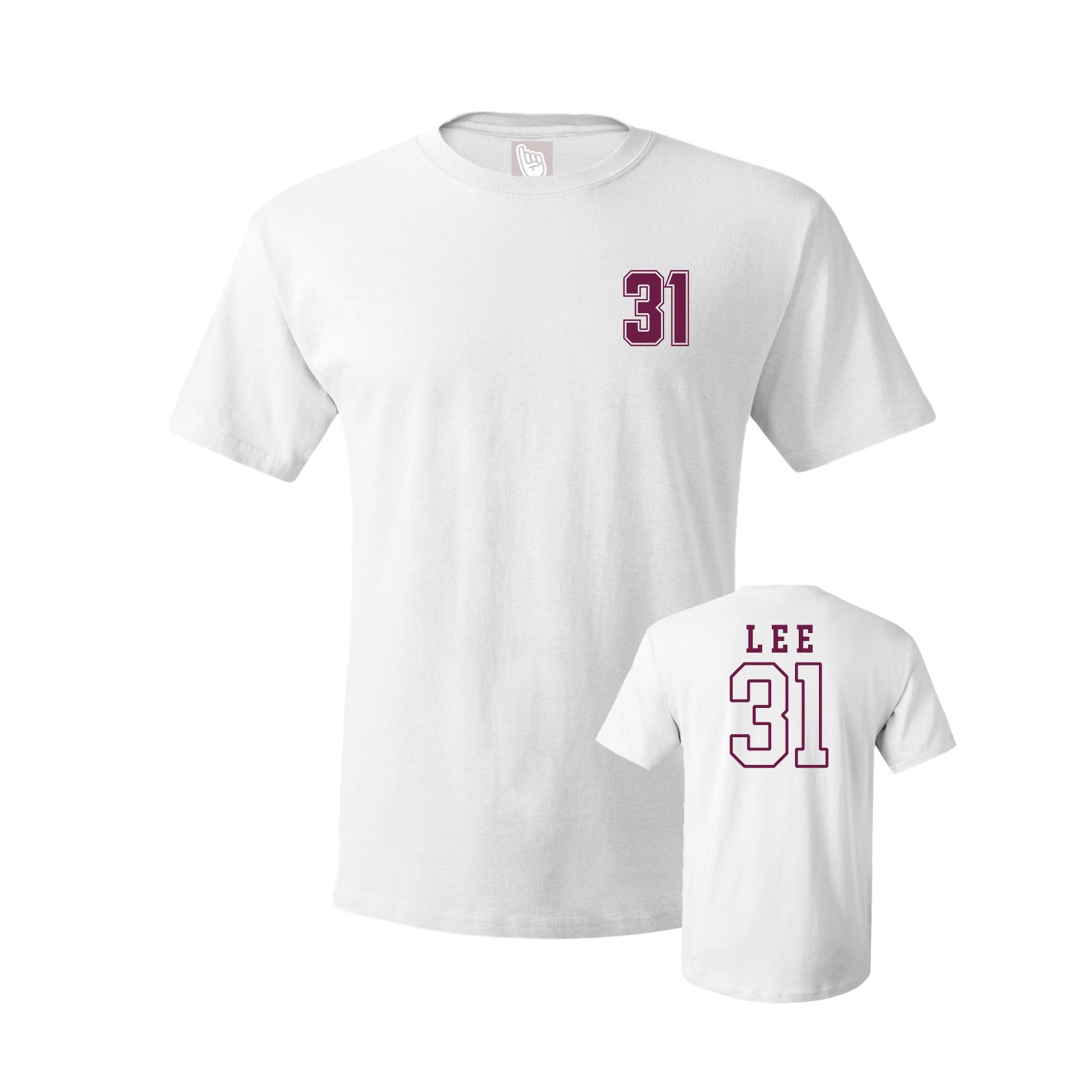 Youth Tee — Chest Back in White
