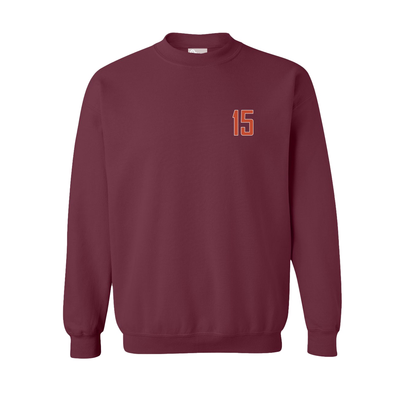 Fleece Crew — Front Shirsy in Maroon