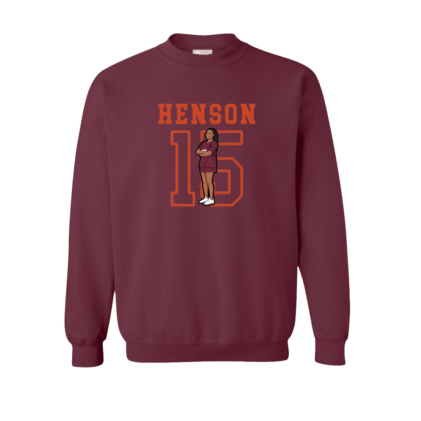 Fleece Crew — Shirsey in Maroon