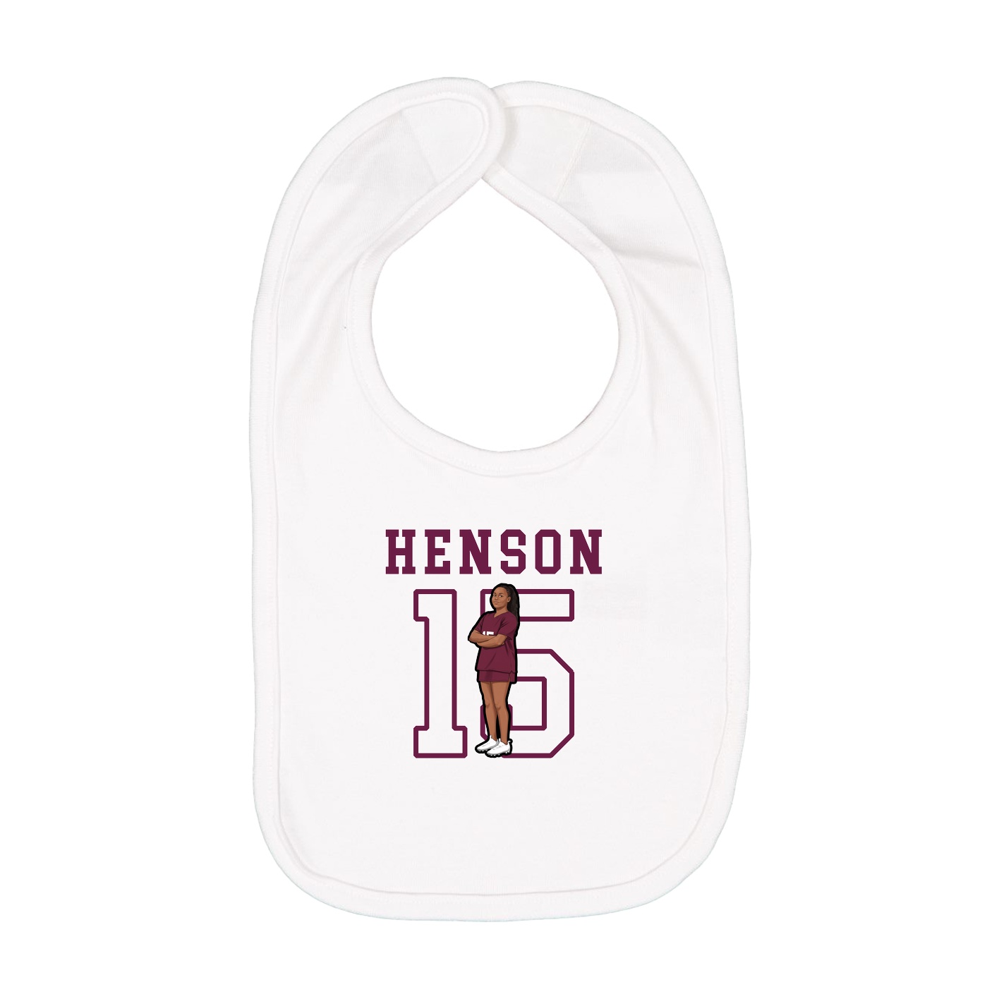 Infant Bib — Shirsey in White