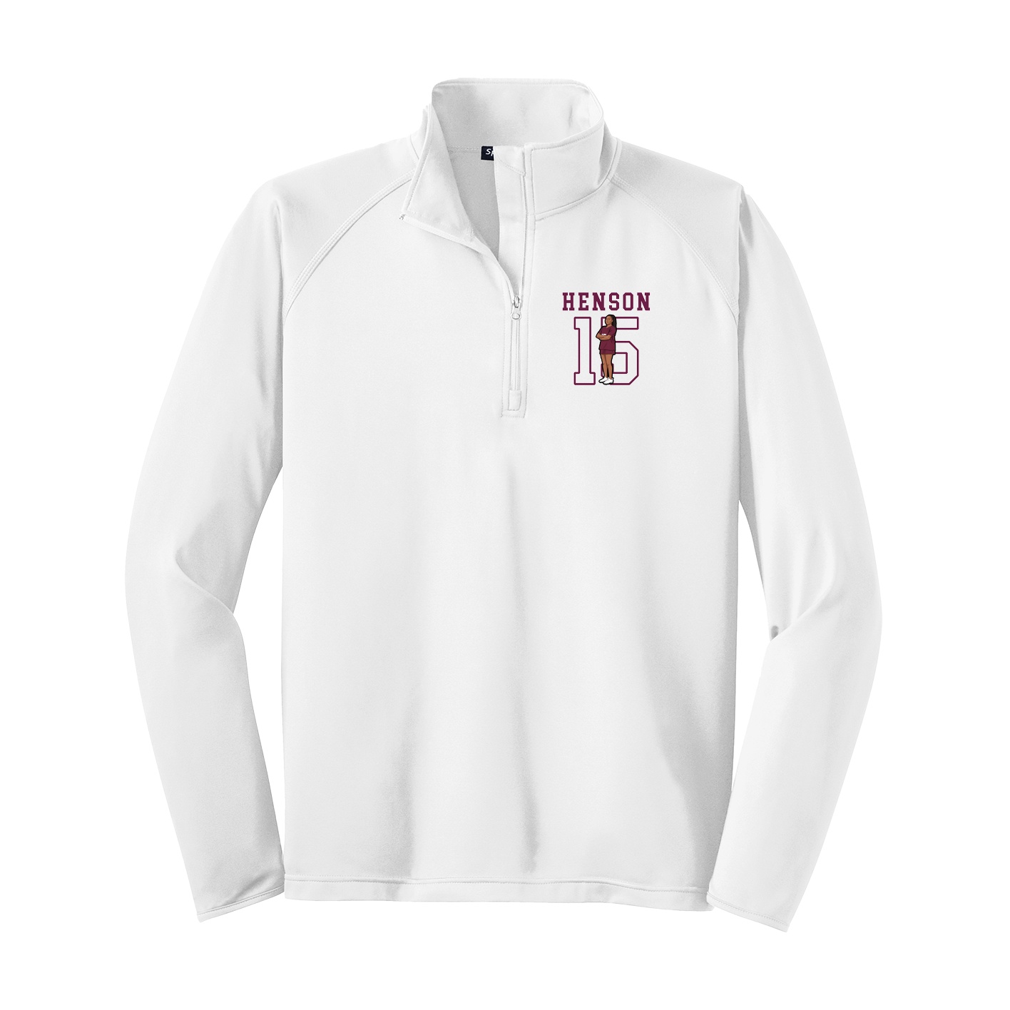 Q-Zip Pullover — Shirsey in White