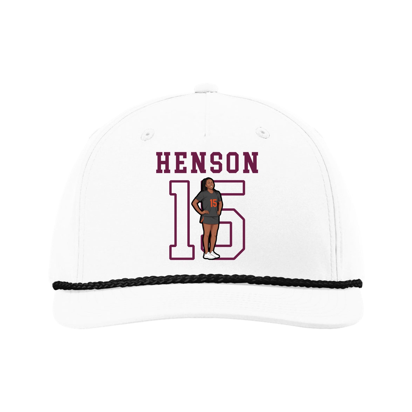 Five-Panel Classic Rope Cap — Shirsey in White
