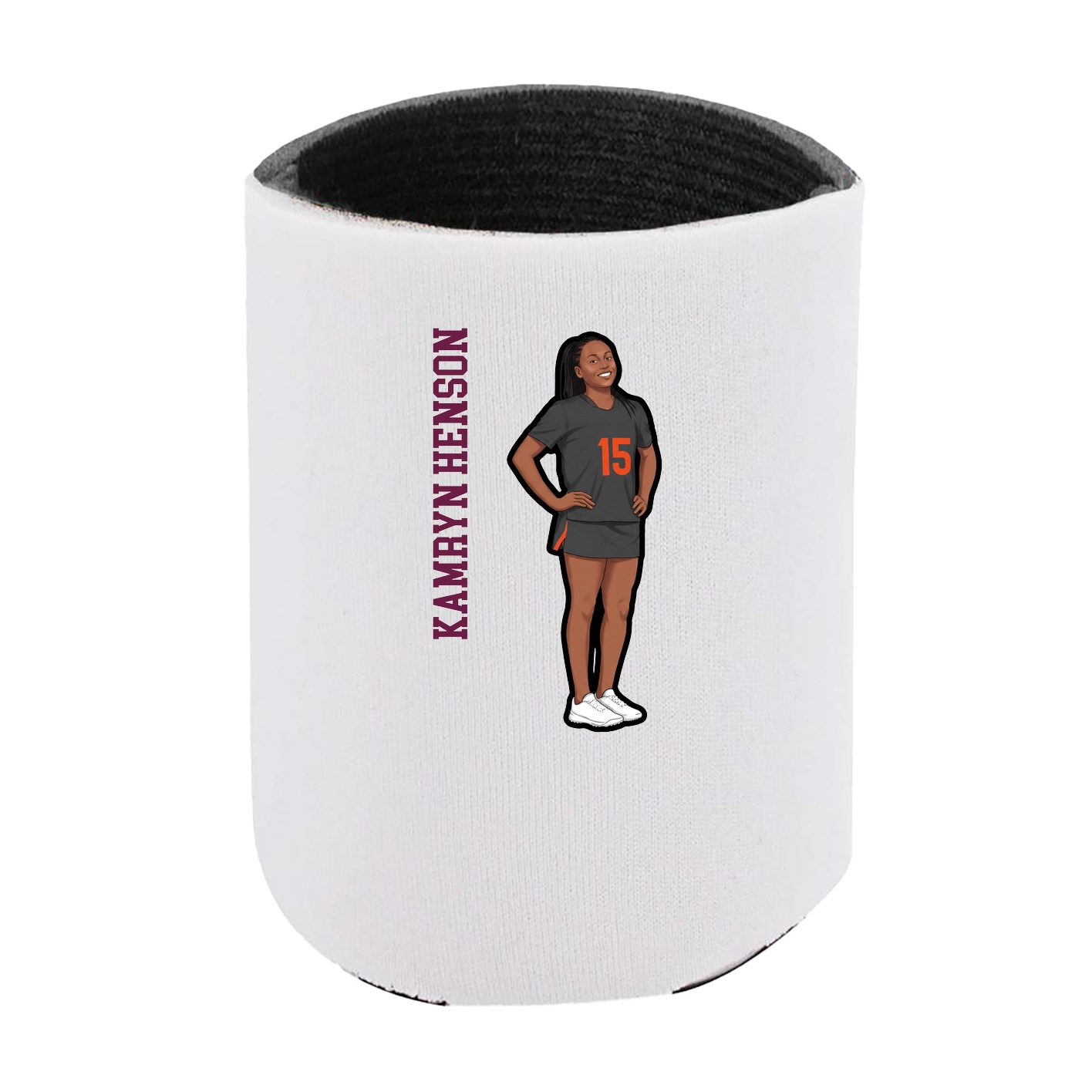 Can Holder — Name Vertical in White