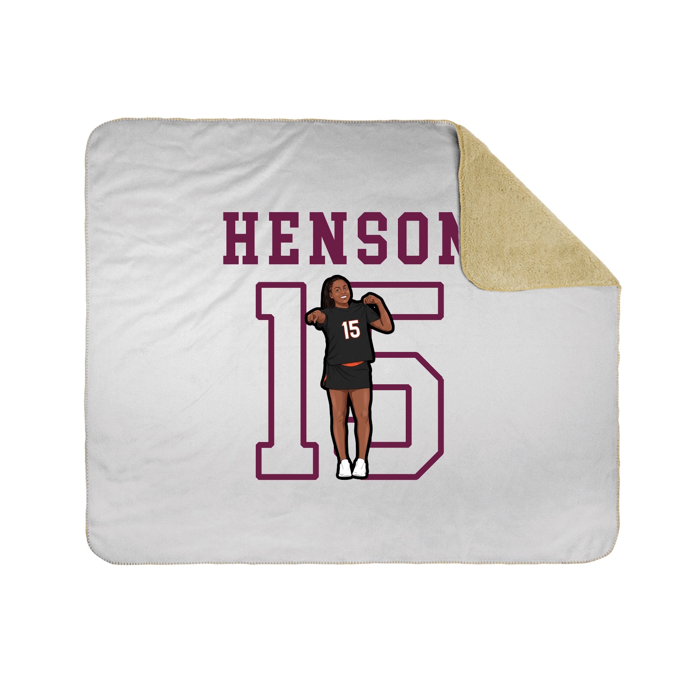 Throw Blanket — Shirsey in White