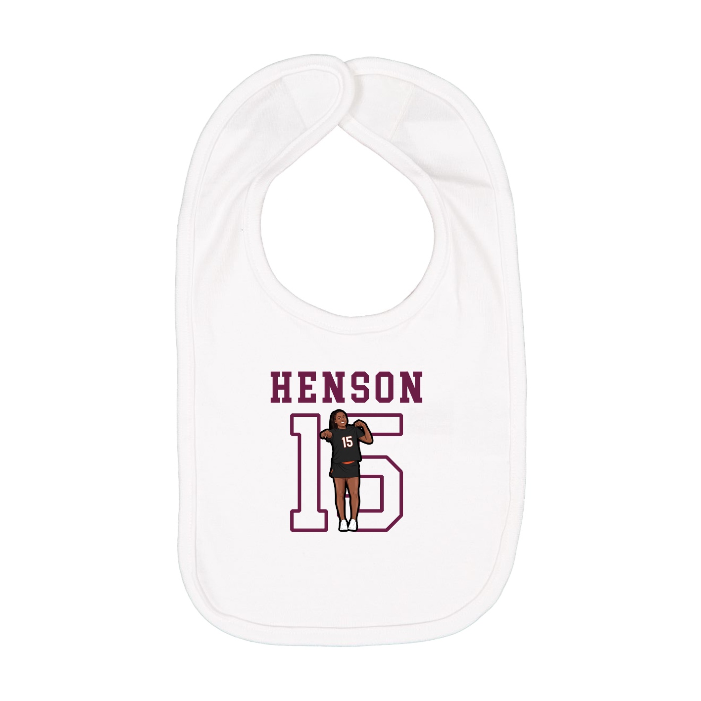Infant Bib — Shirsey in White