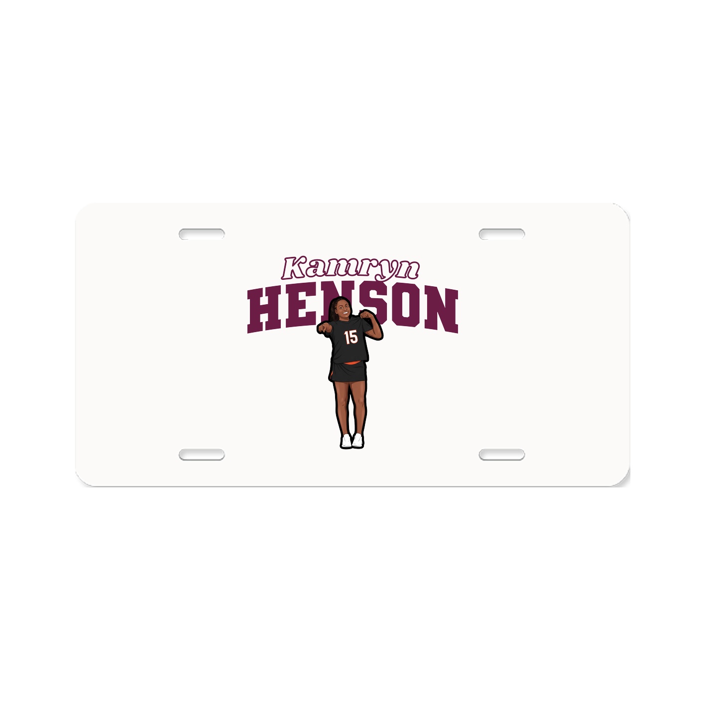 License Plate — Name Arch in Classic