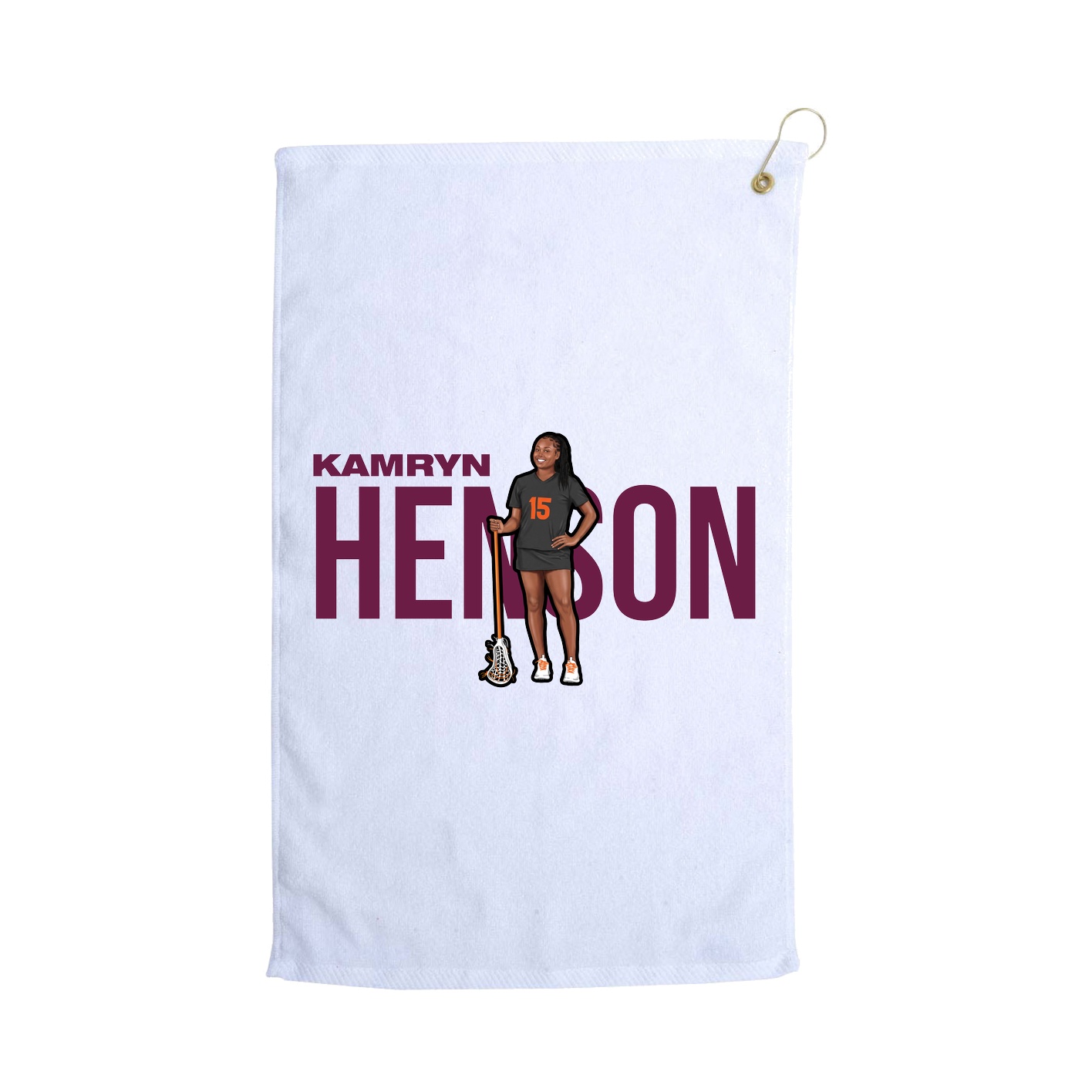 Golf Towel — Player Name in White