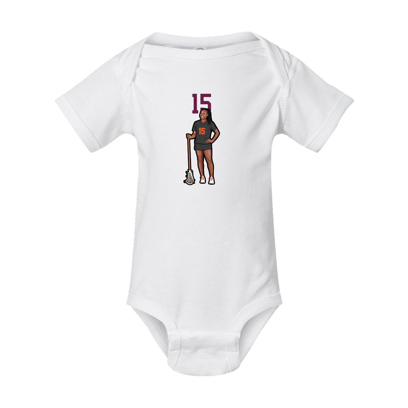 Baby Onesie — Number Top in White