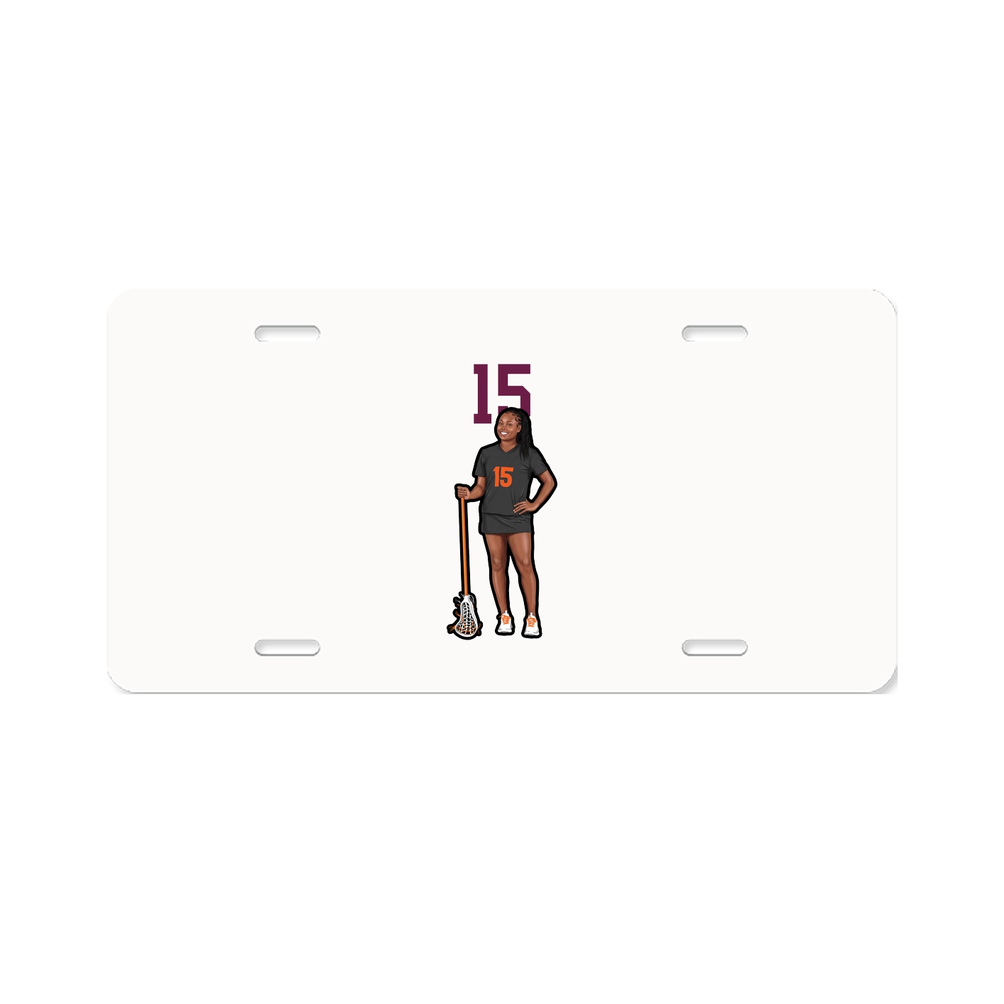 License Plate — Number Top in Classic
