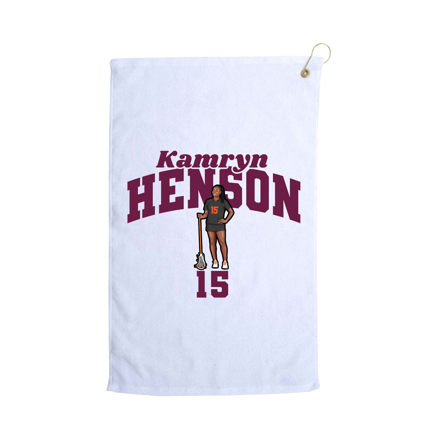 Golf Towel — Signature Arch in White