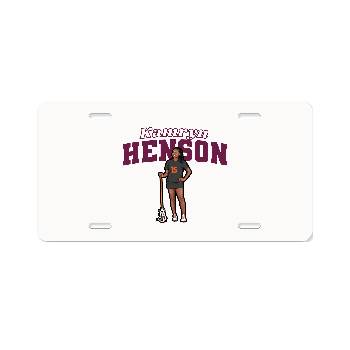 License Plate — Name Arch in Classic