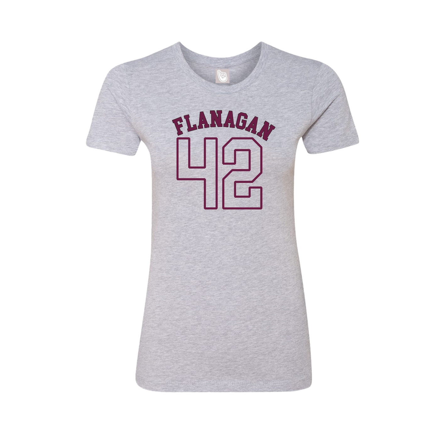 Fitted Women's Tee — Shirsey Arch in Grey