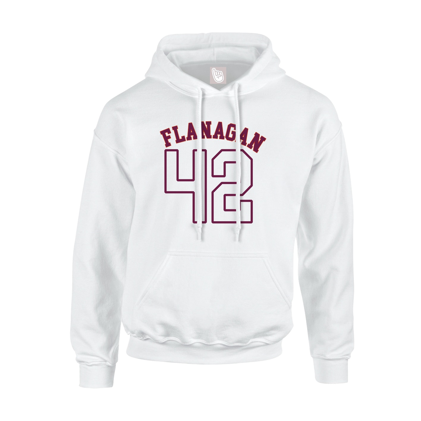 Hoodie — Shirsey Arch in White