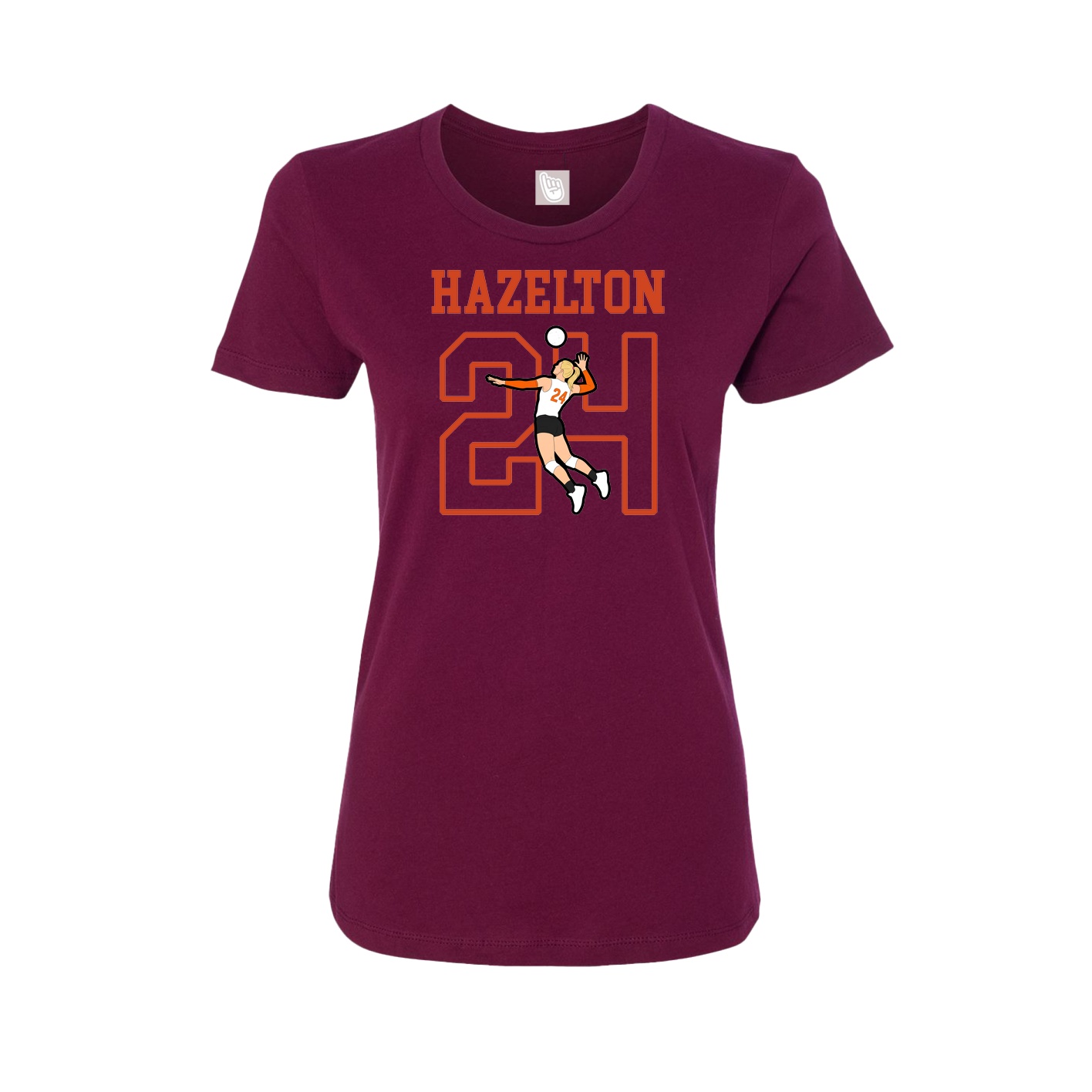 Fitted Women's Tee — Shirsey in Maroon