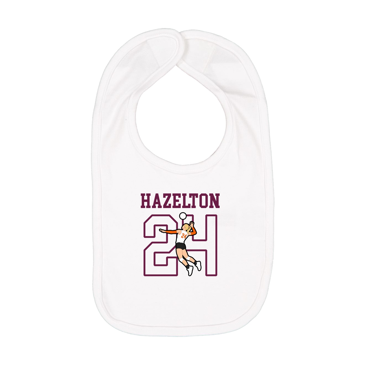 Infant Bib — Shirsey in White