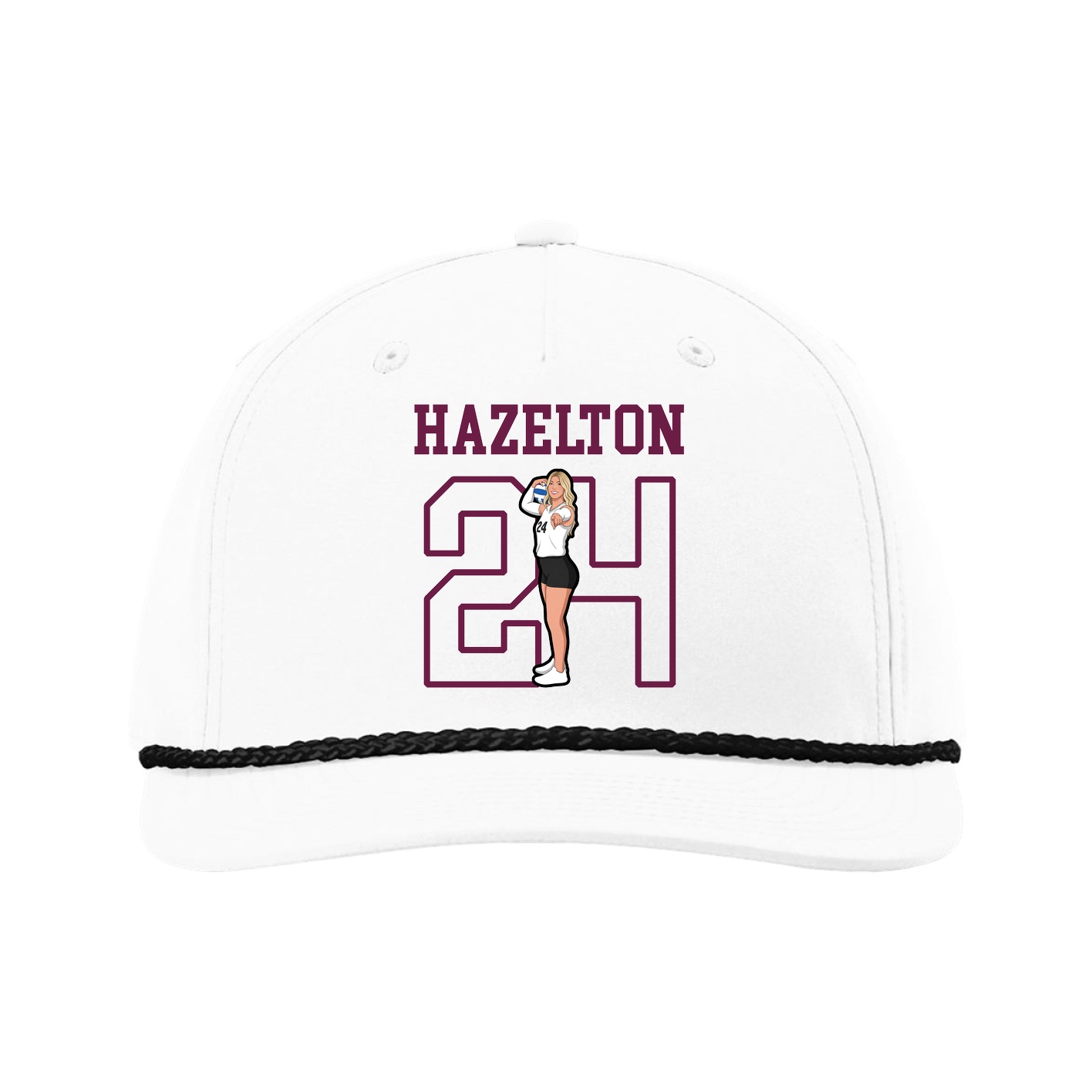 Five-Panel Classic Rope Cap — Shirsey in White