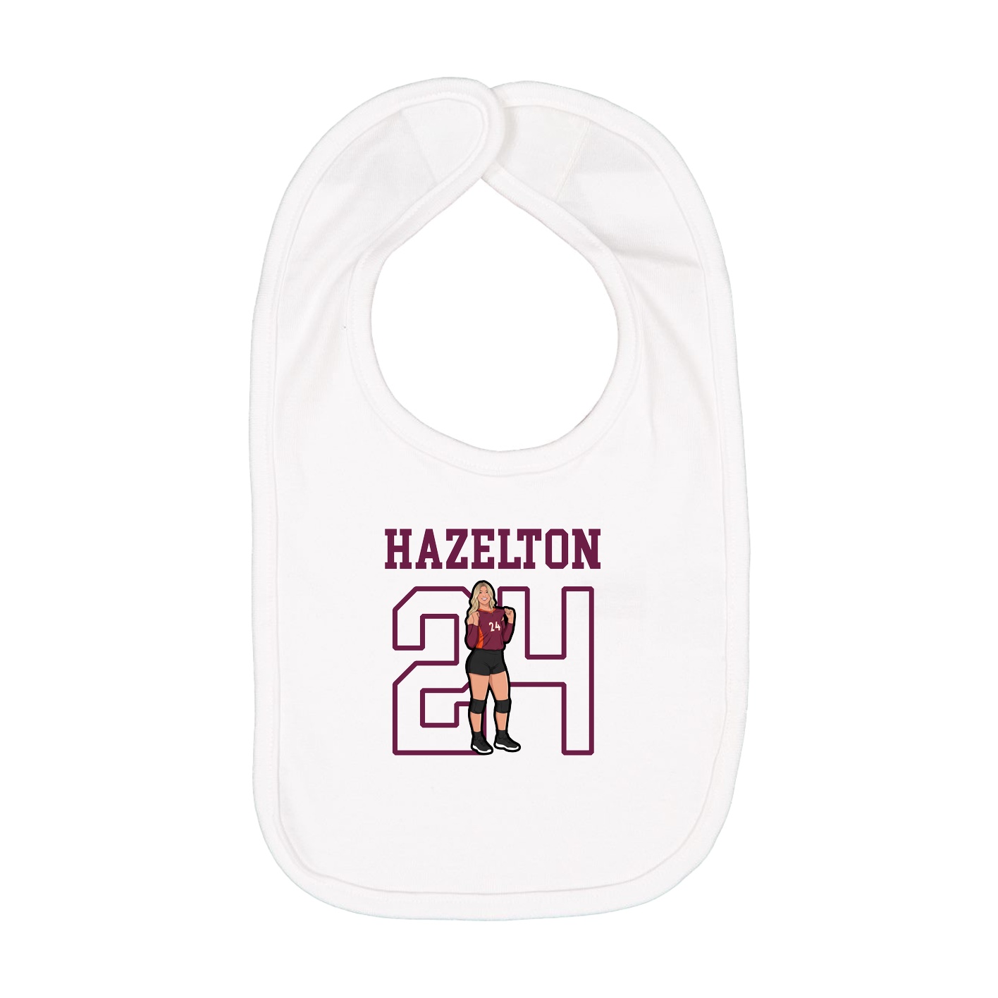 Infant Bib — Shirsey in White