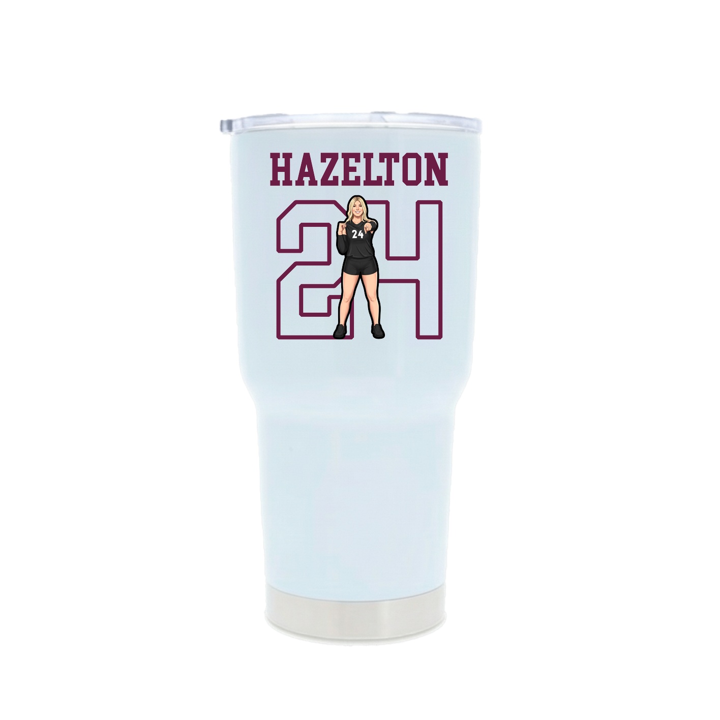 30oz Stainless Steel Tumbler — Shirsey in White