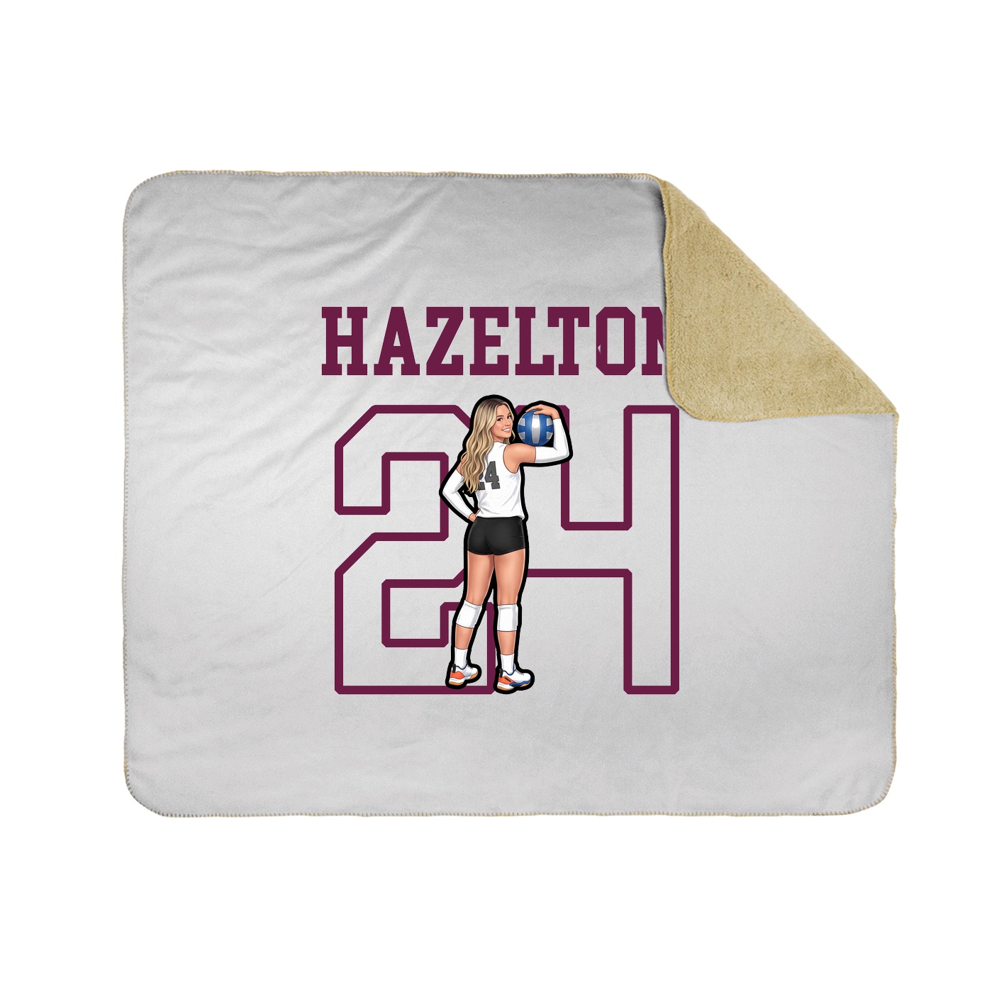 Throw Blanket — Shirsey in White