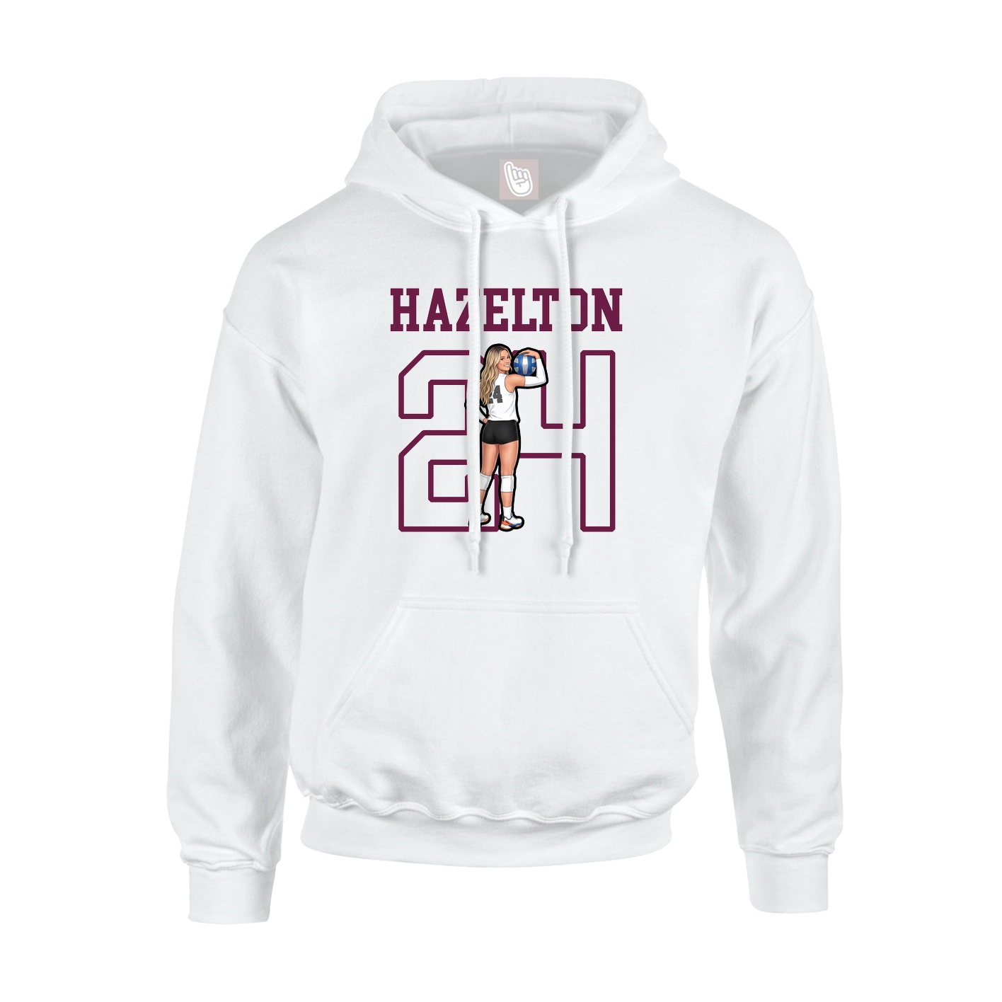Hoodie — Shirsey in White