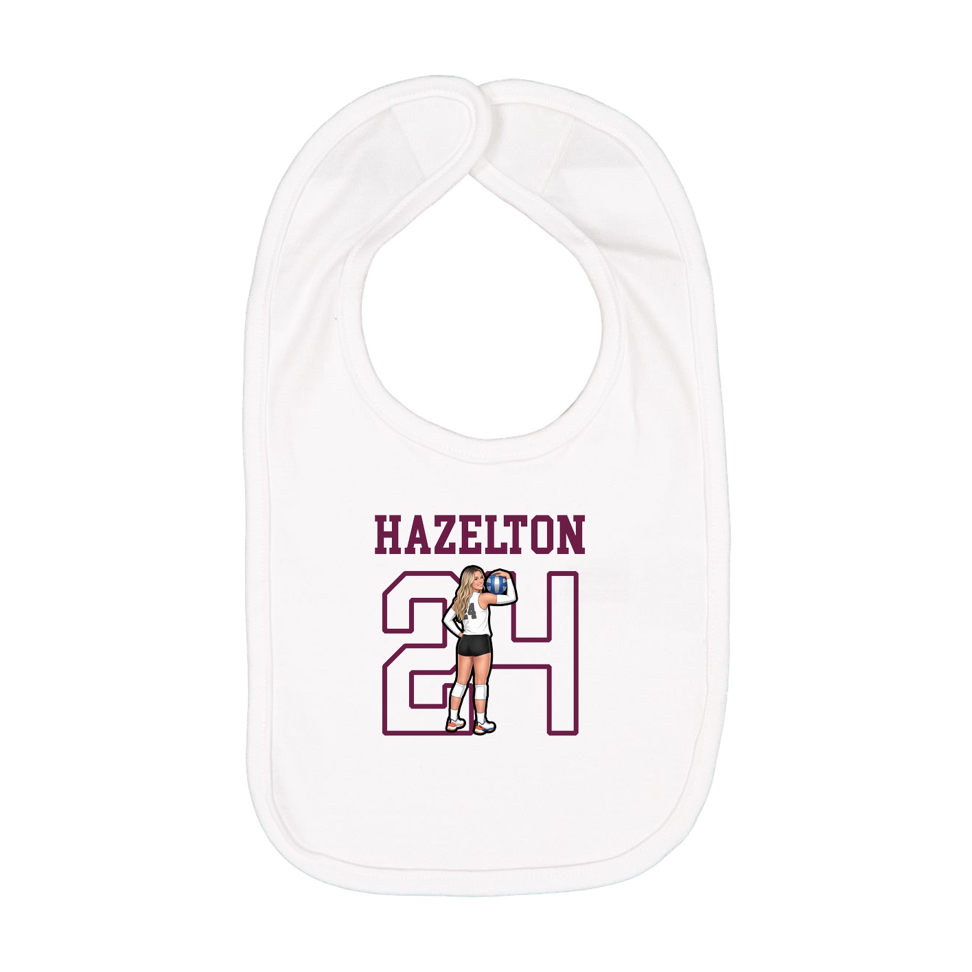 Infant Bib — Shirsey in White