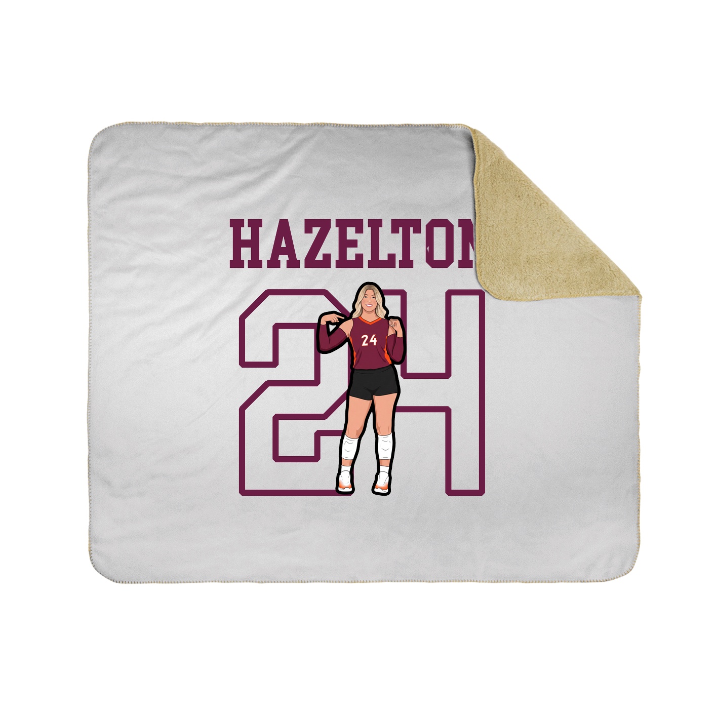 Throw Blanket — Shirsey in White