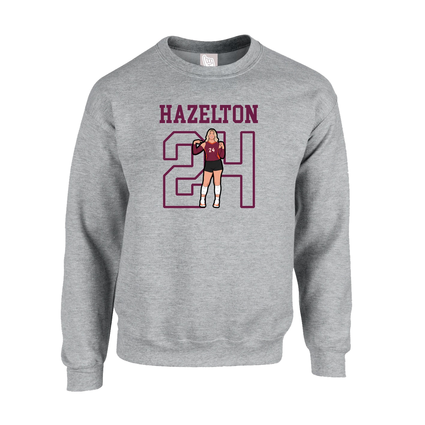 Fleece Crew — Shirsey in Grey