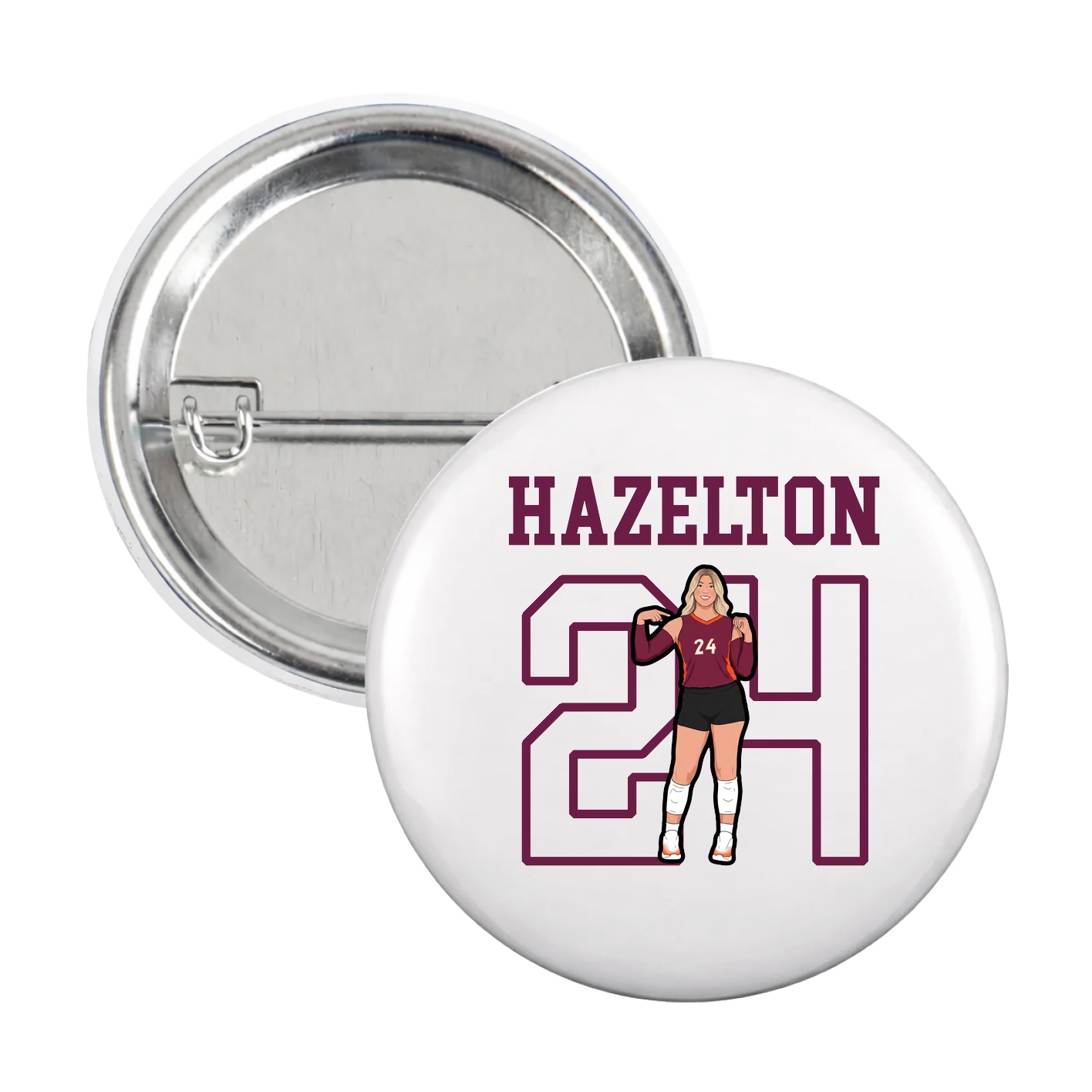 Game Day Button — Shirsey in White