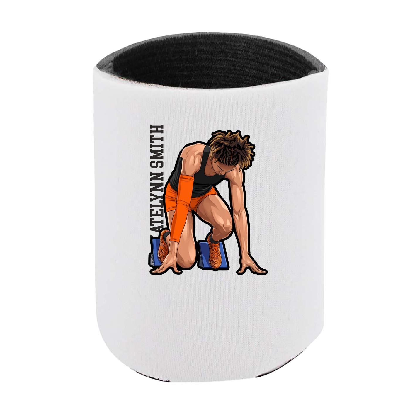 Can Holder — Name Vertical in White