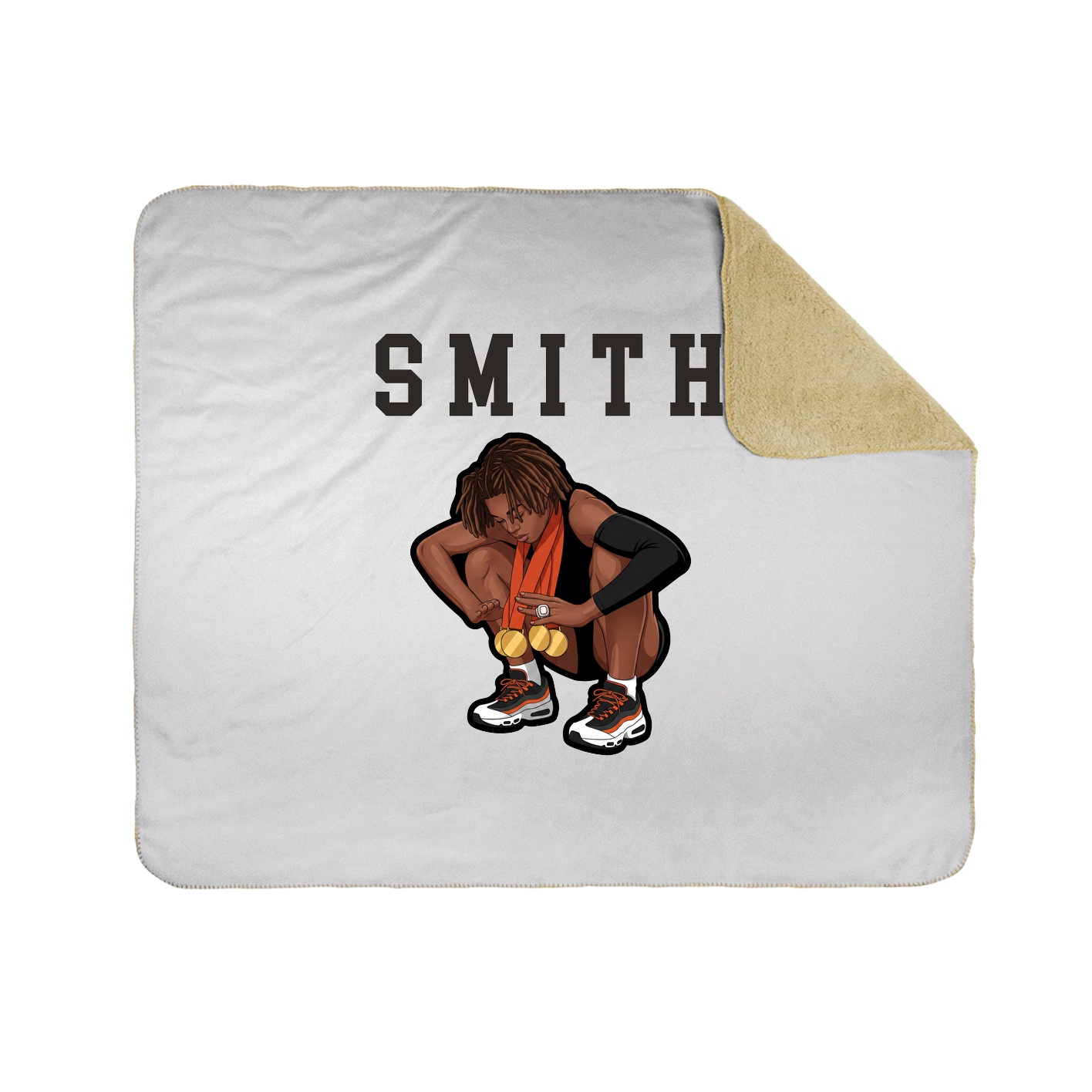 Throw Blanket — Shirsey in White