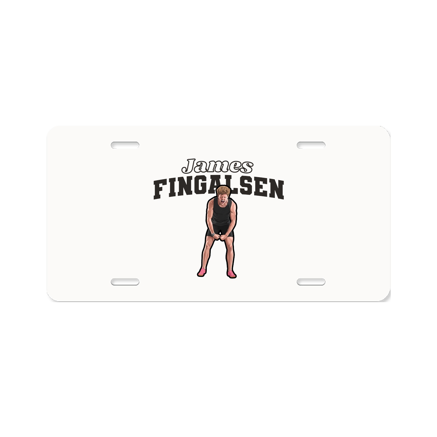 License Plate — Name Arch in Classic