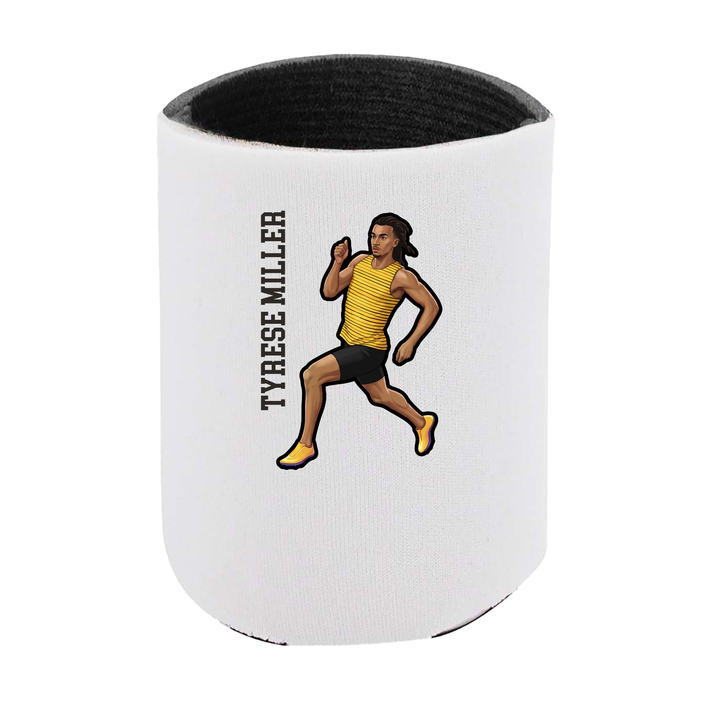 Can Holder — Name Vertical in White