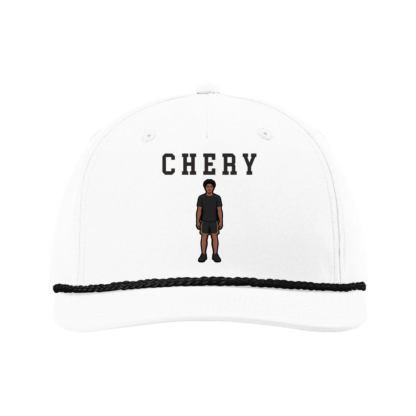 Five-Panel Classic Rope Cap — Shirsey in White