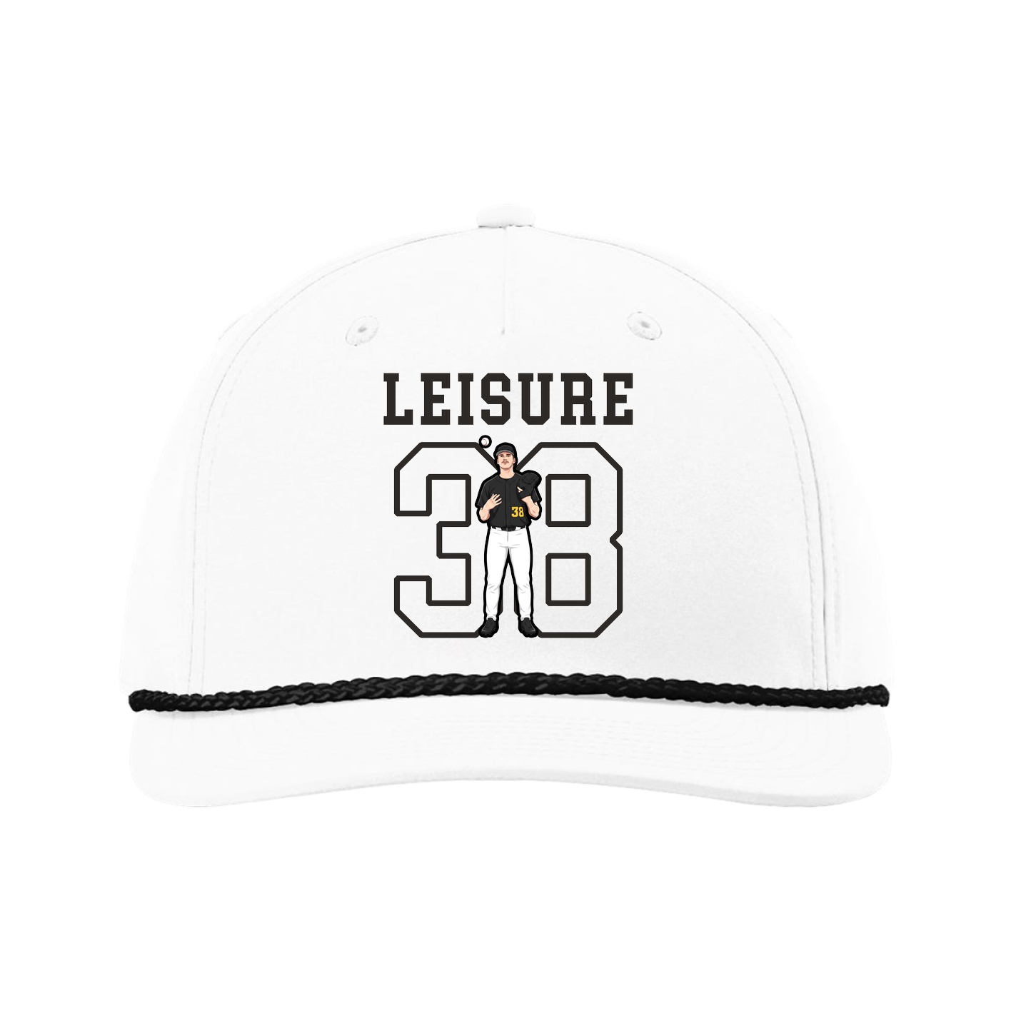 Five-Panel Classic Rope Cap — Shirsey in White