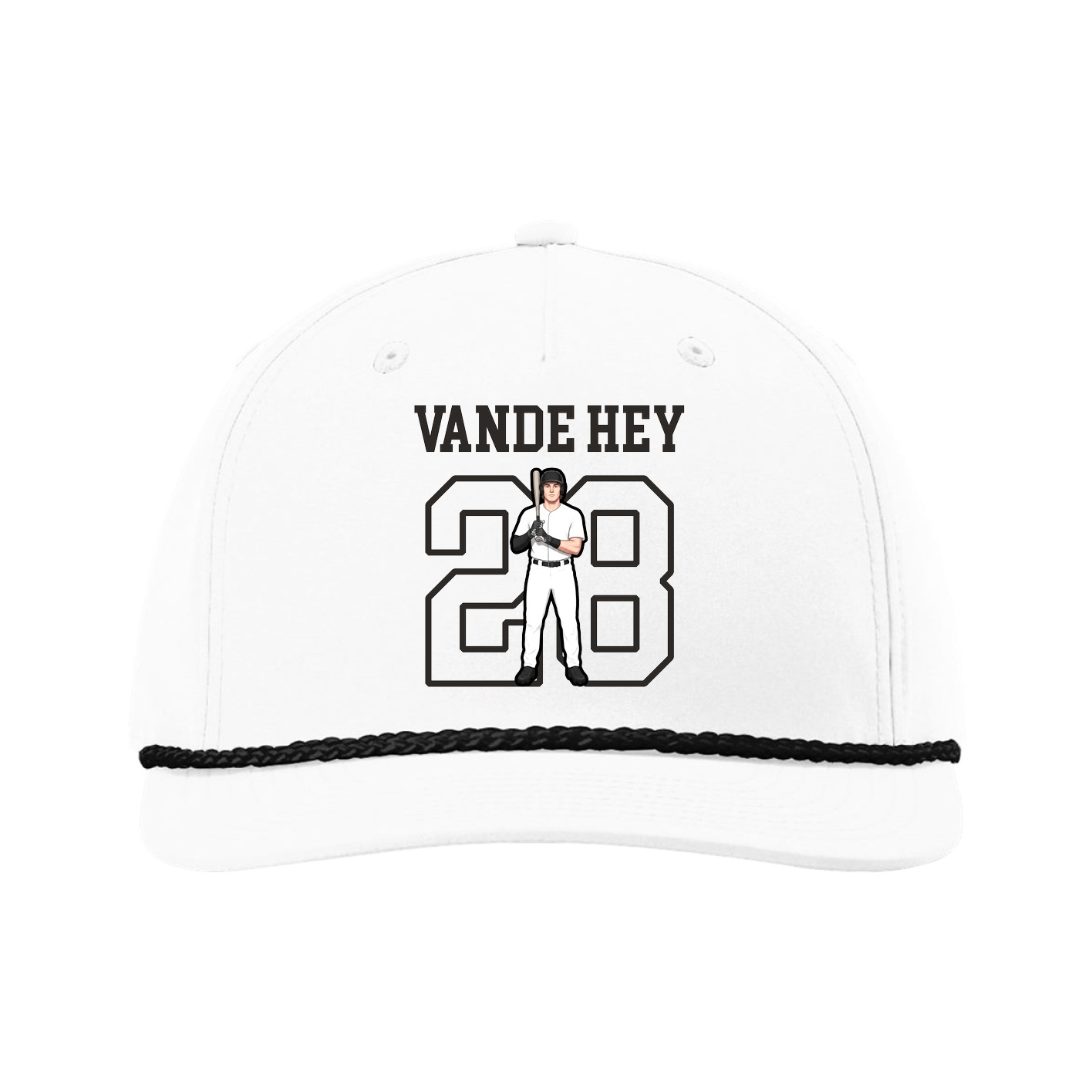 Five-Panel Classic Rope Cap — Shirsey in White