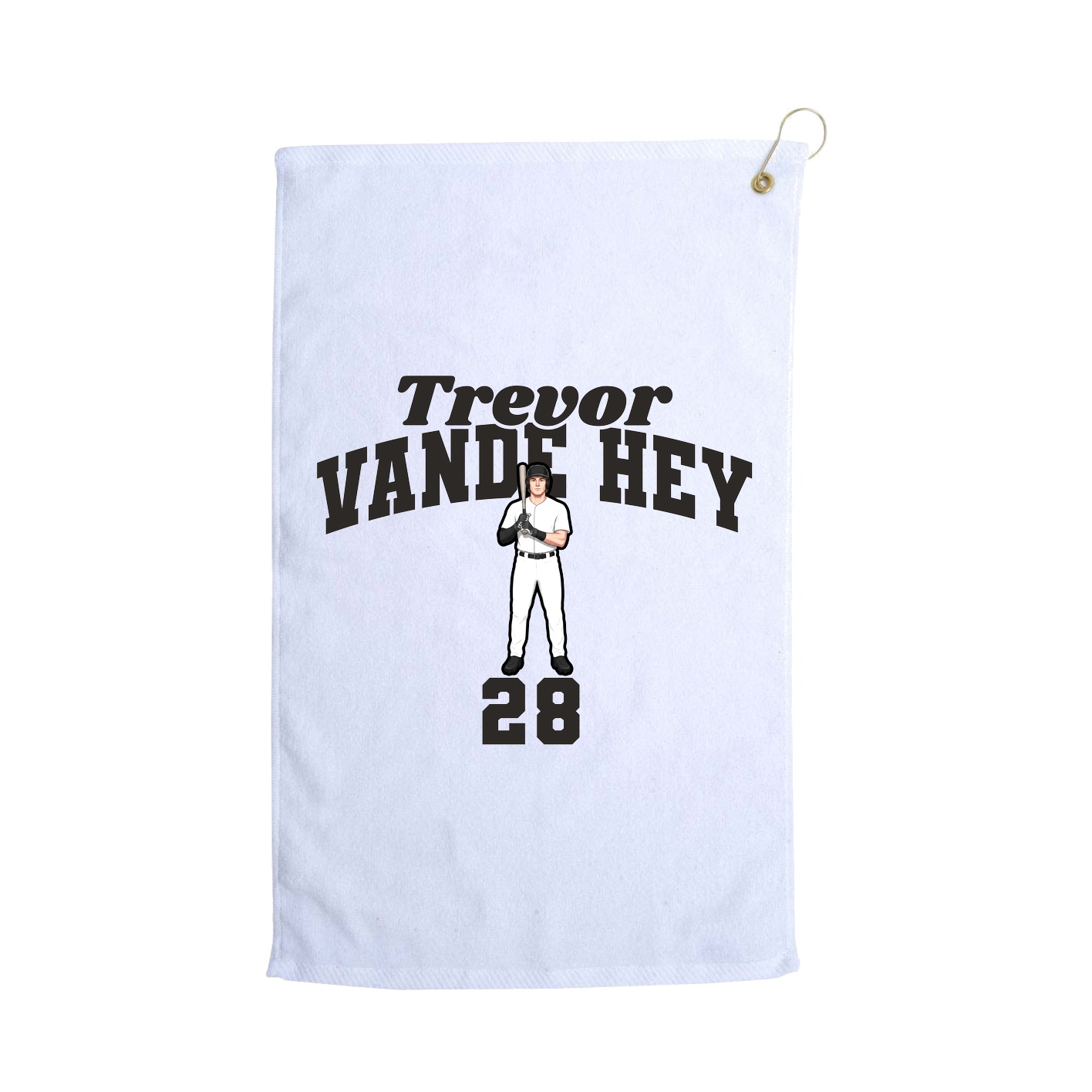 Golf Towel — Signature Arch in White