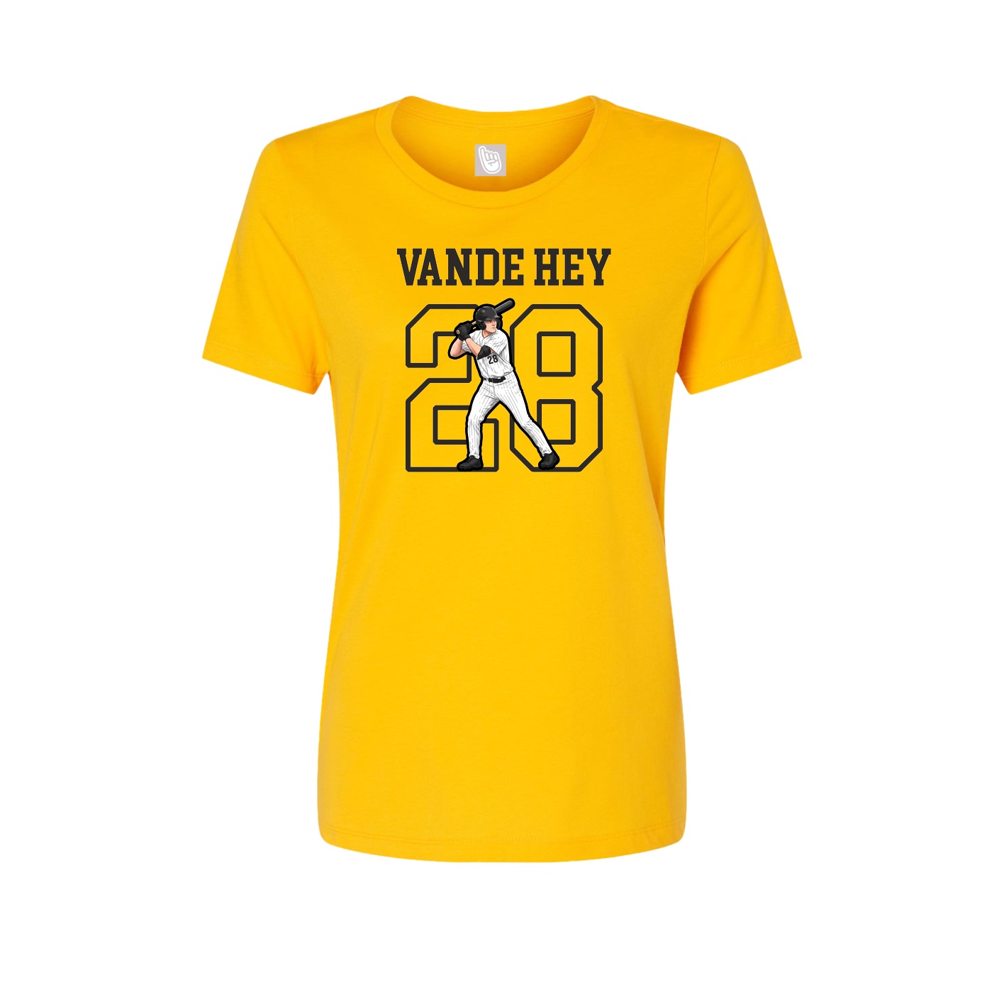 Fitted Women's Tee — Shirsey in Gold