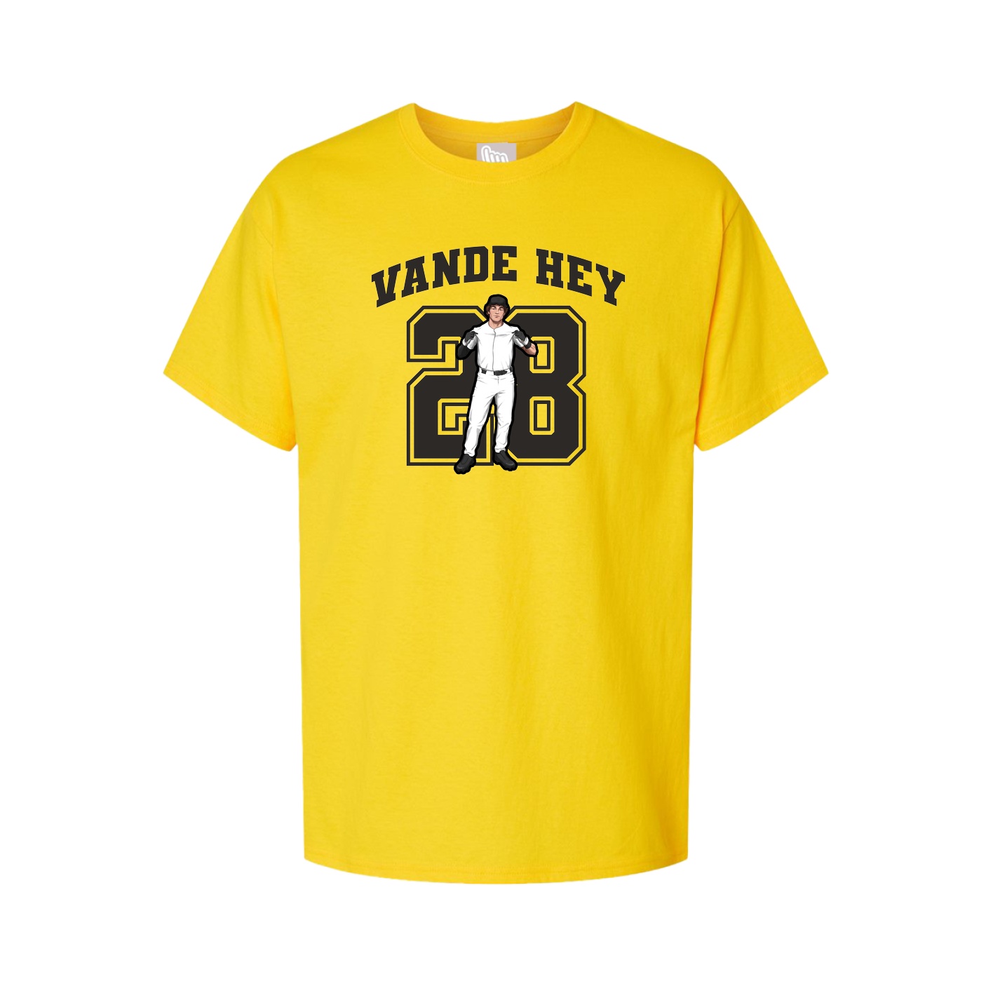 Youth Tee — Number in Gold