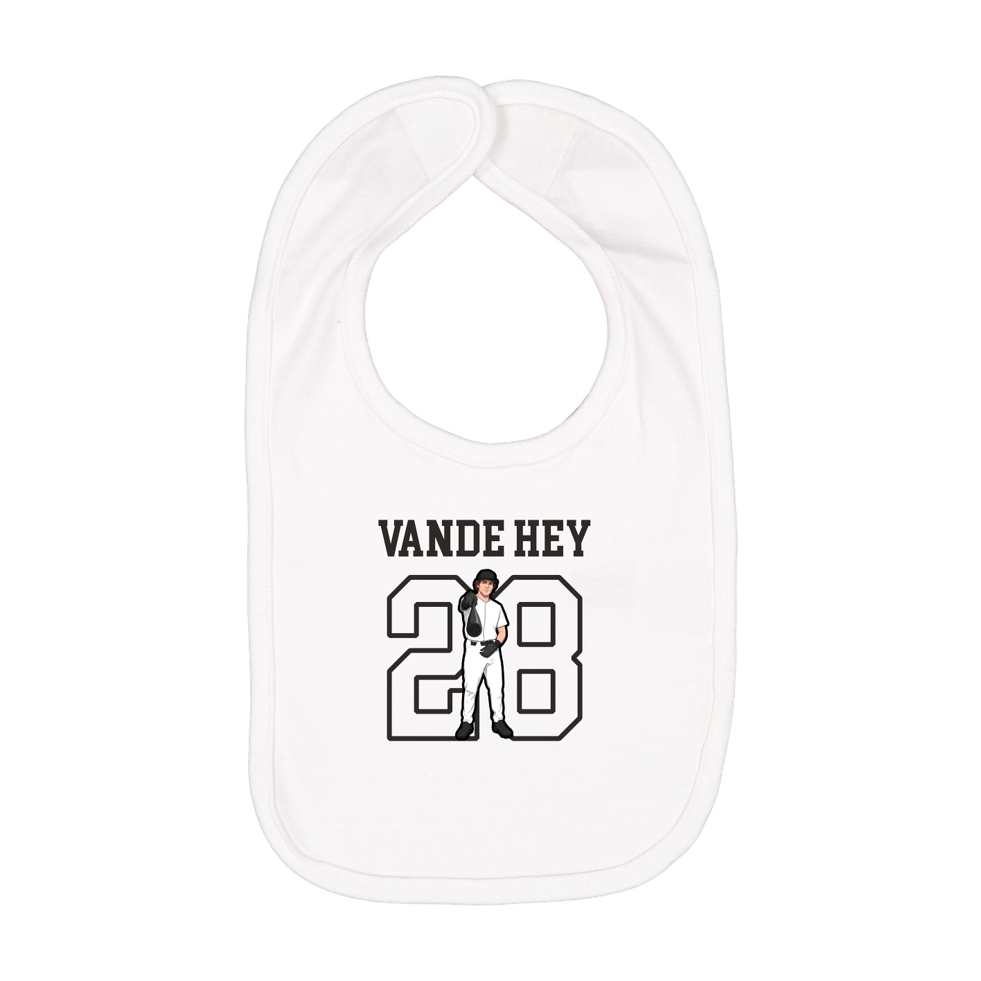 Infant Bib — Shirsey in White