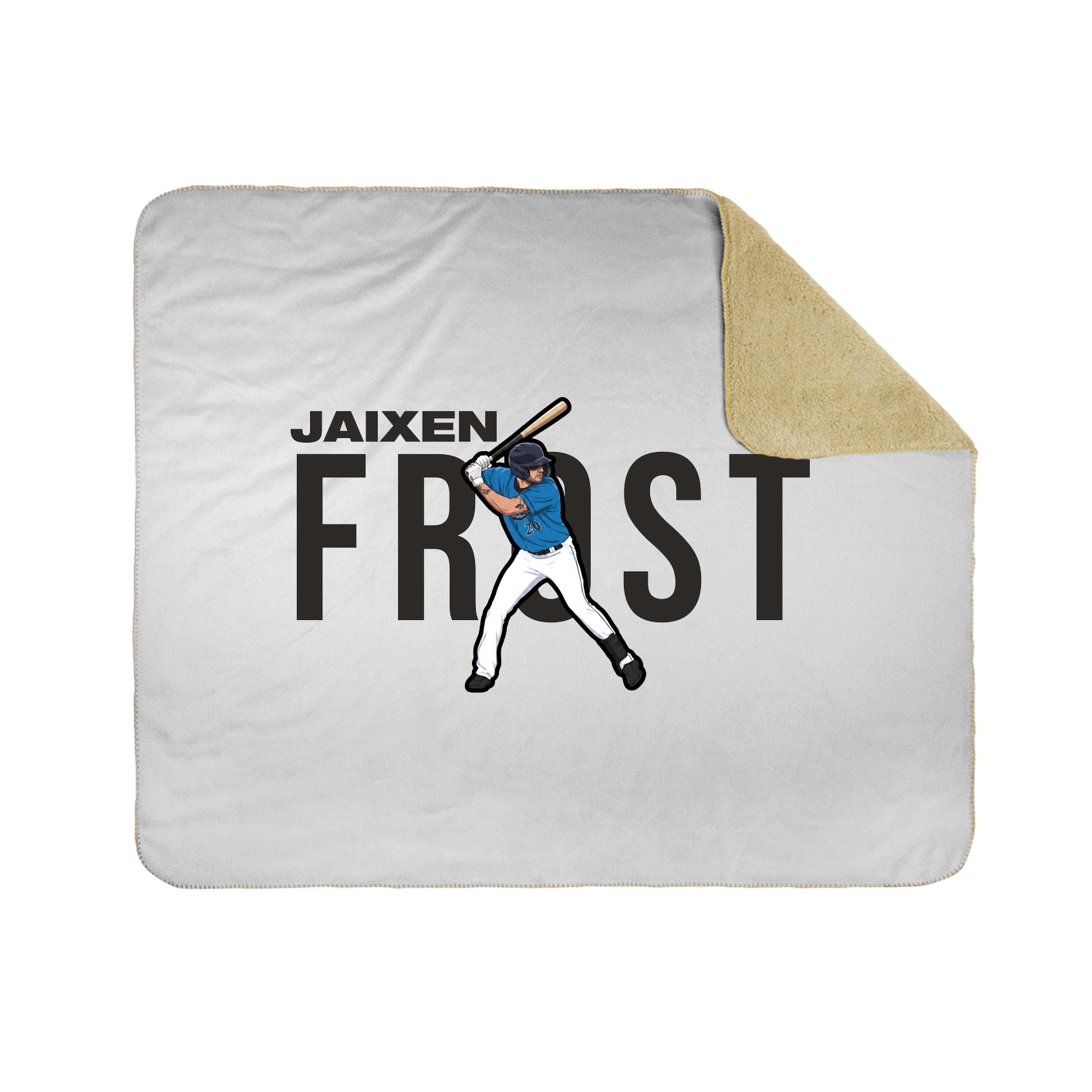 Throw Blanket — Player Name in White