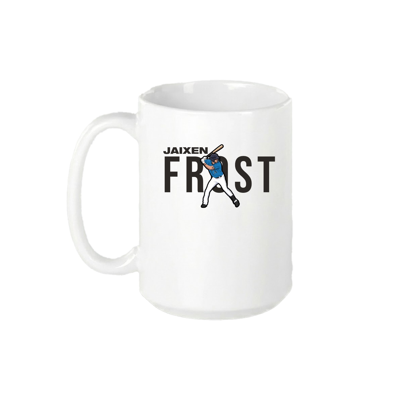 15oz Coffee Mug — Player Name in White
