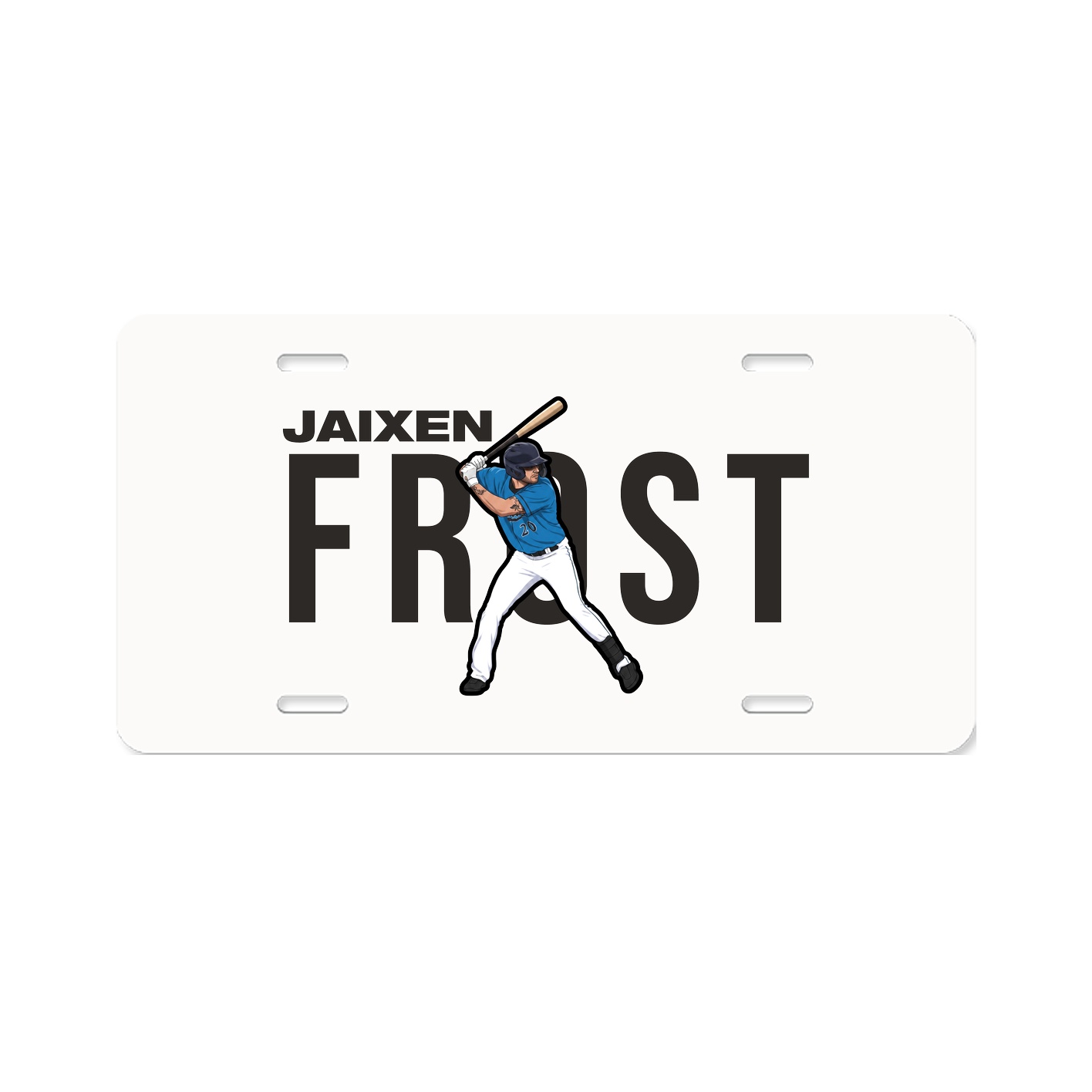 License Plate — Player Name in Classic