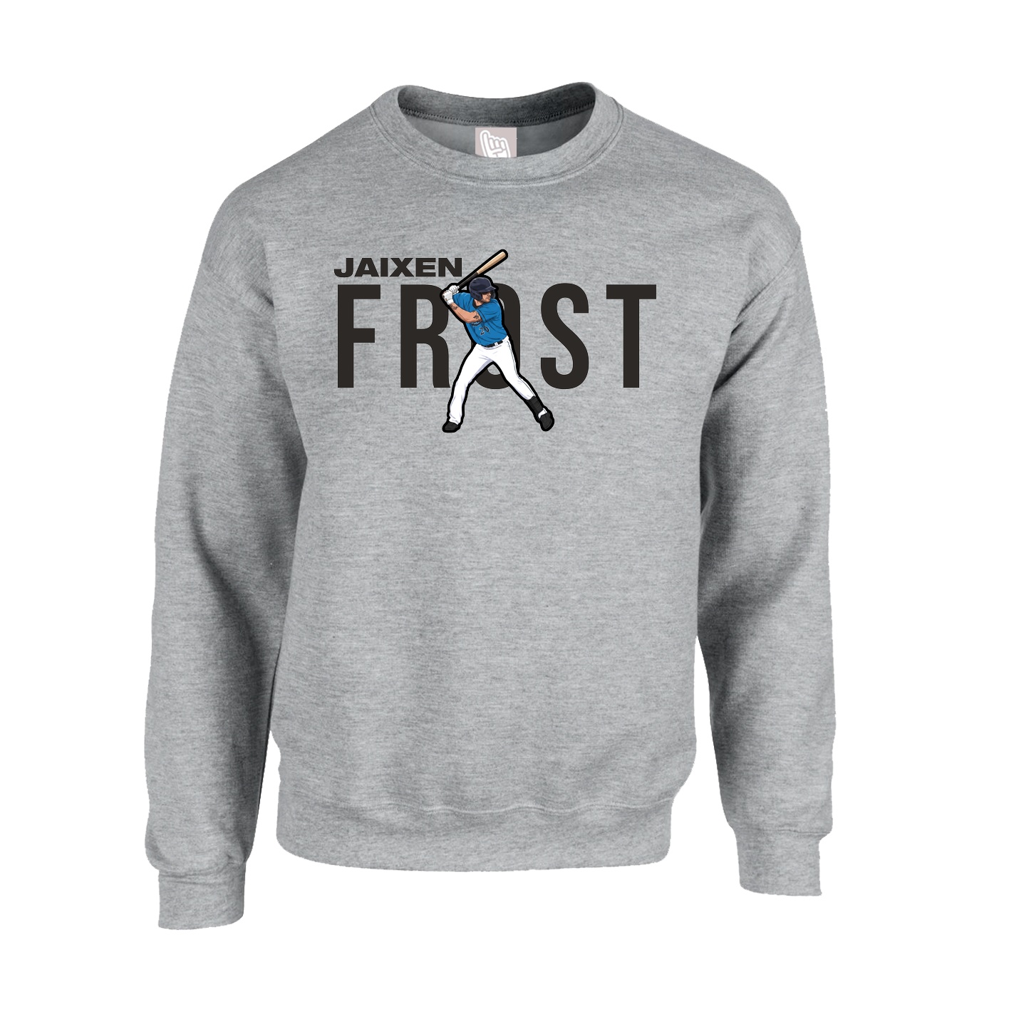 Fleece Crew — Player Name in Grey