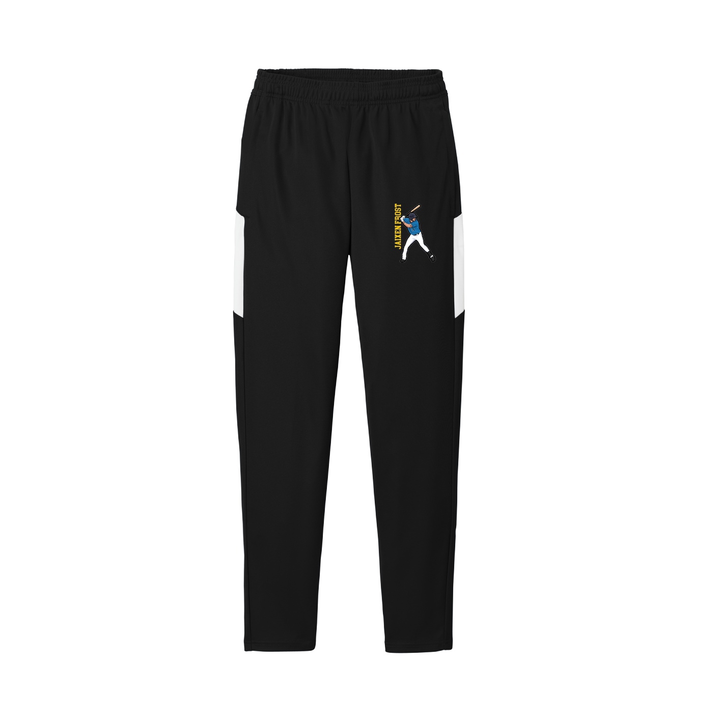 Team Travel Pant — Name Vertical in Black/White