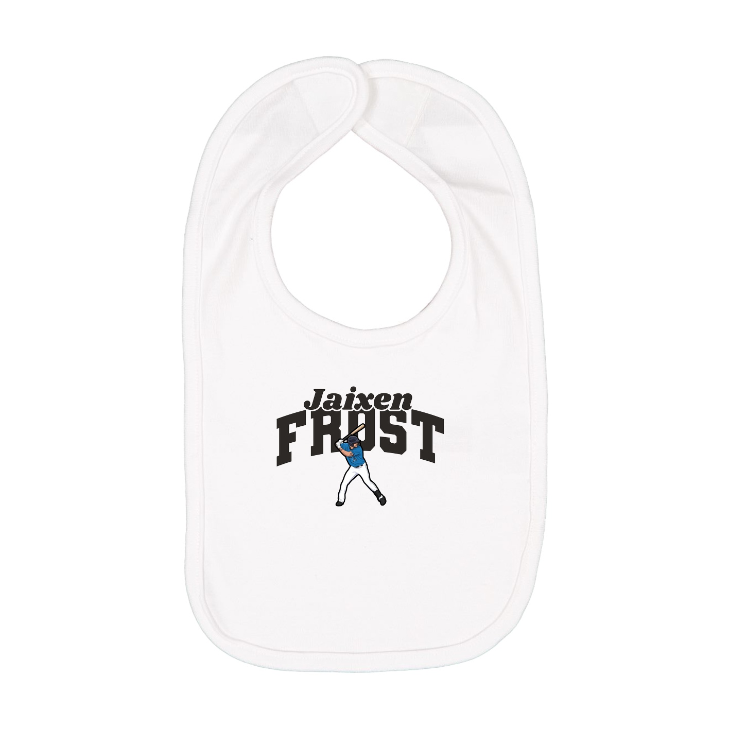 Infant Bib — Signature Arch in White