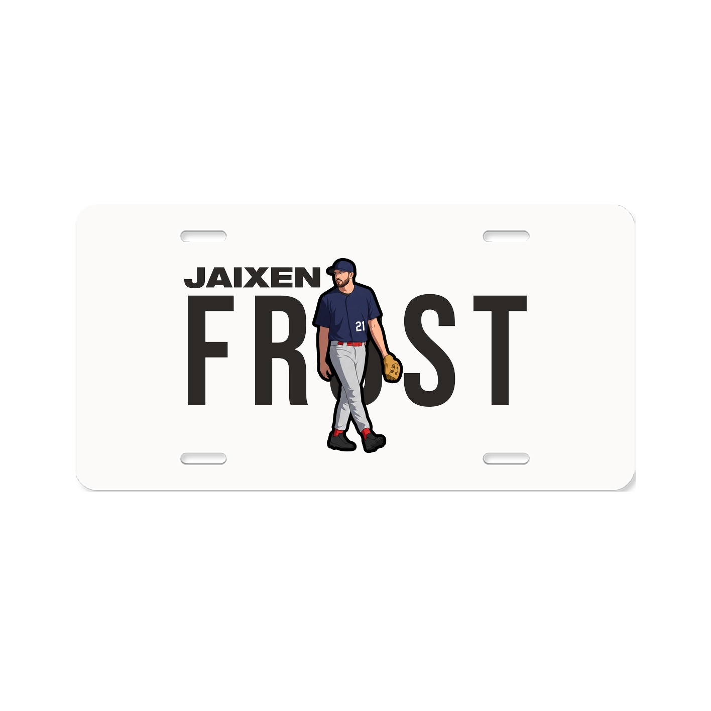 License Plate — Player Name in Classic
