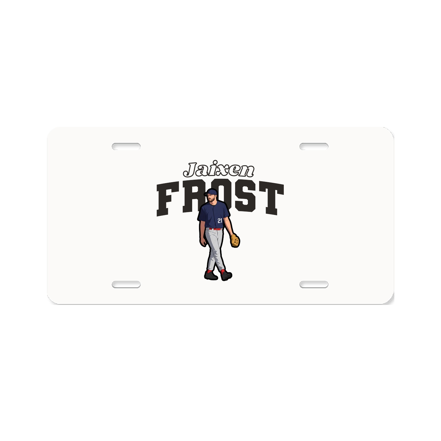 License Plate — Name Arch in Classic