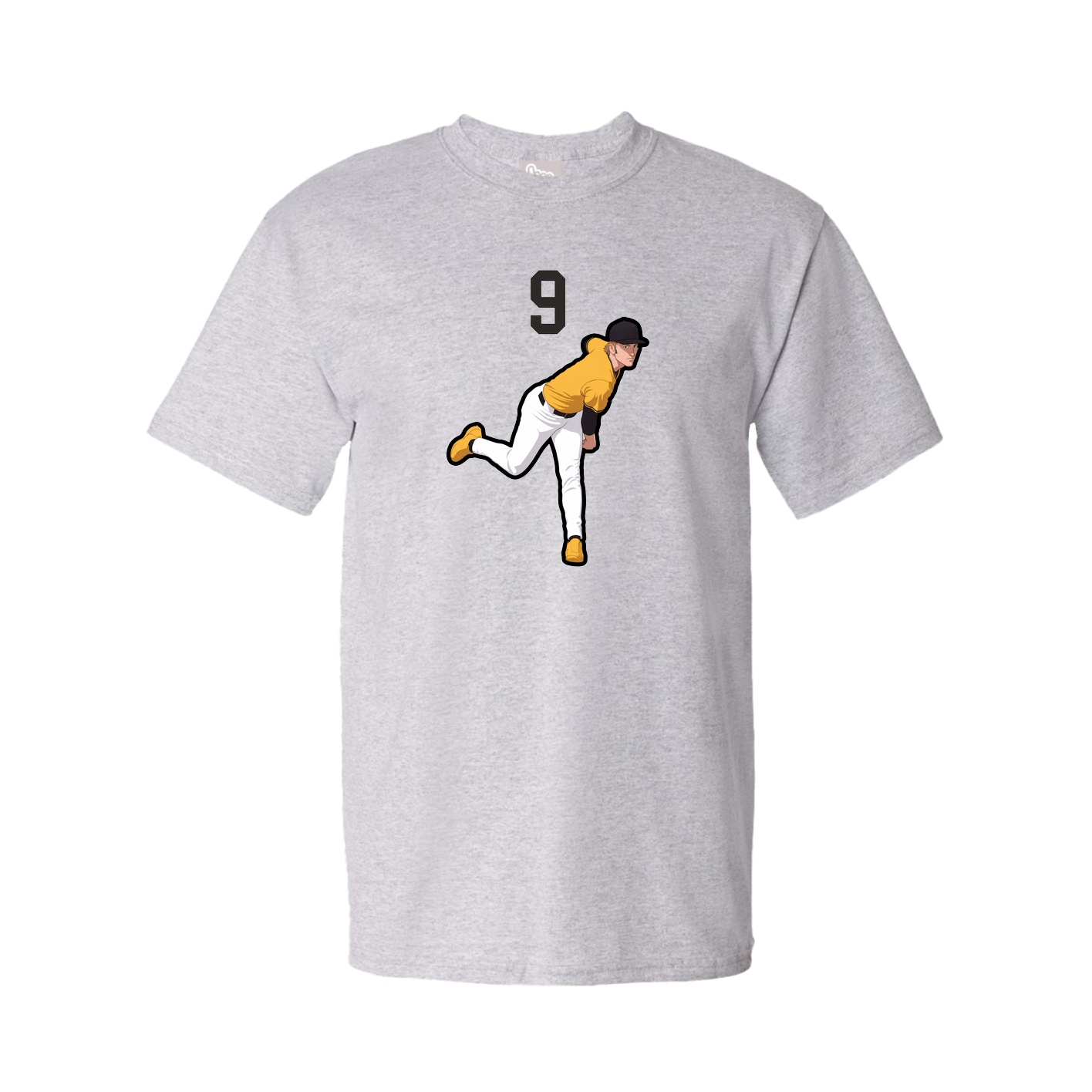Youth Tee — Number Top in Grey